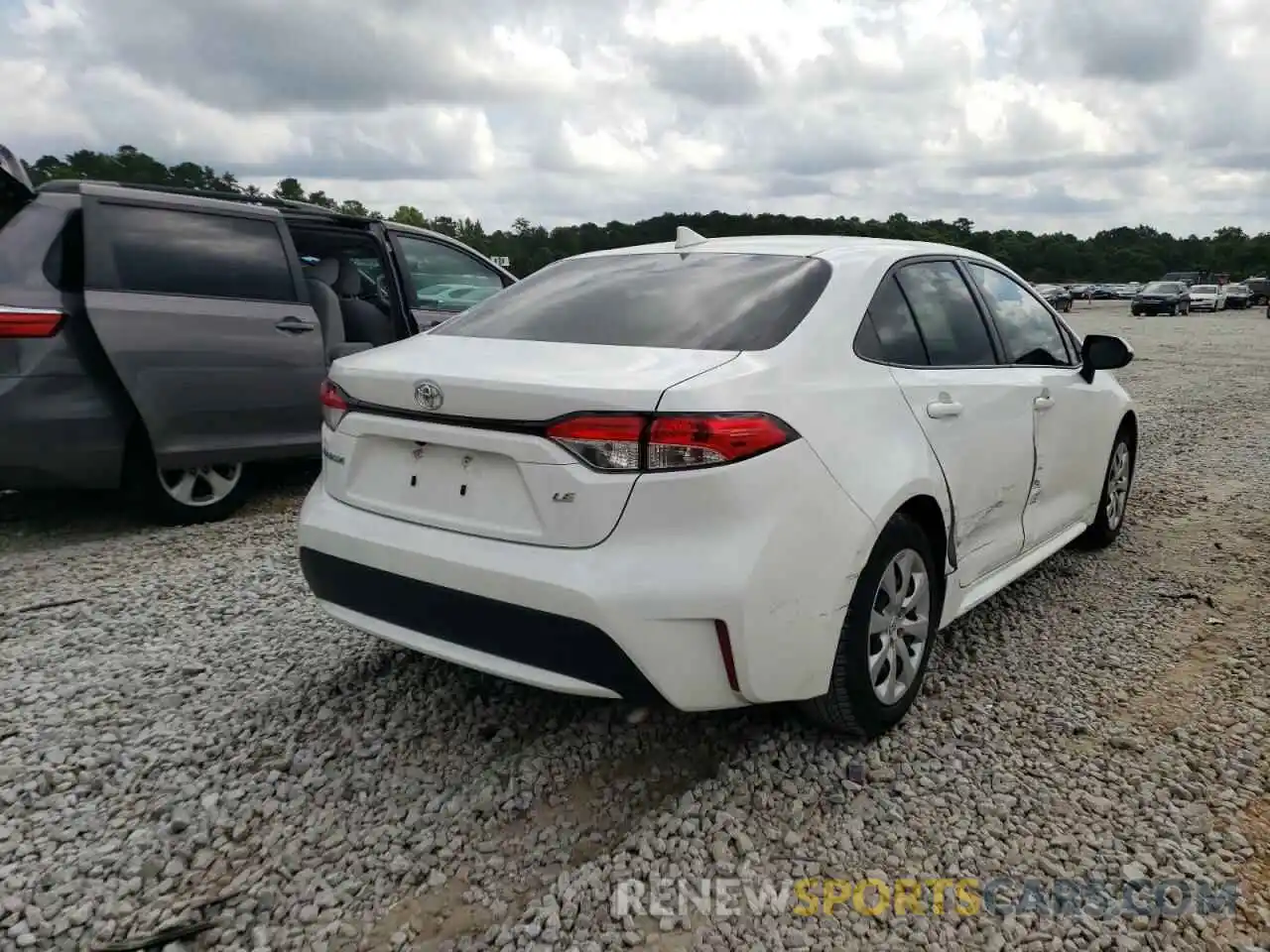 4 Photograph of a damaged car JTDEPRAE3LJ068985 TOYOTA COROLLA 2020