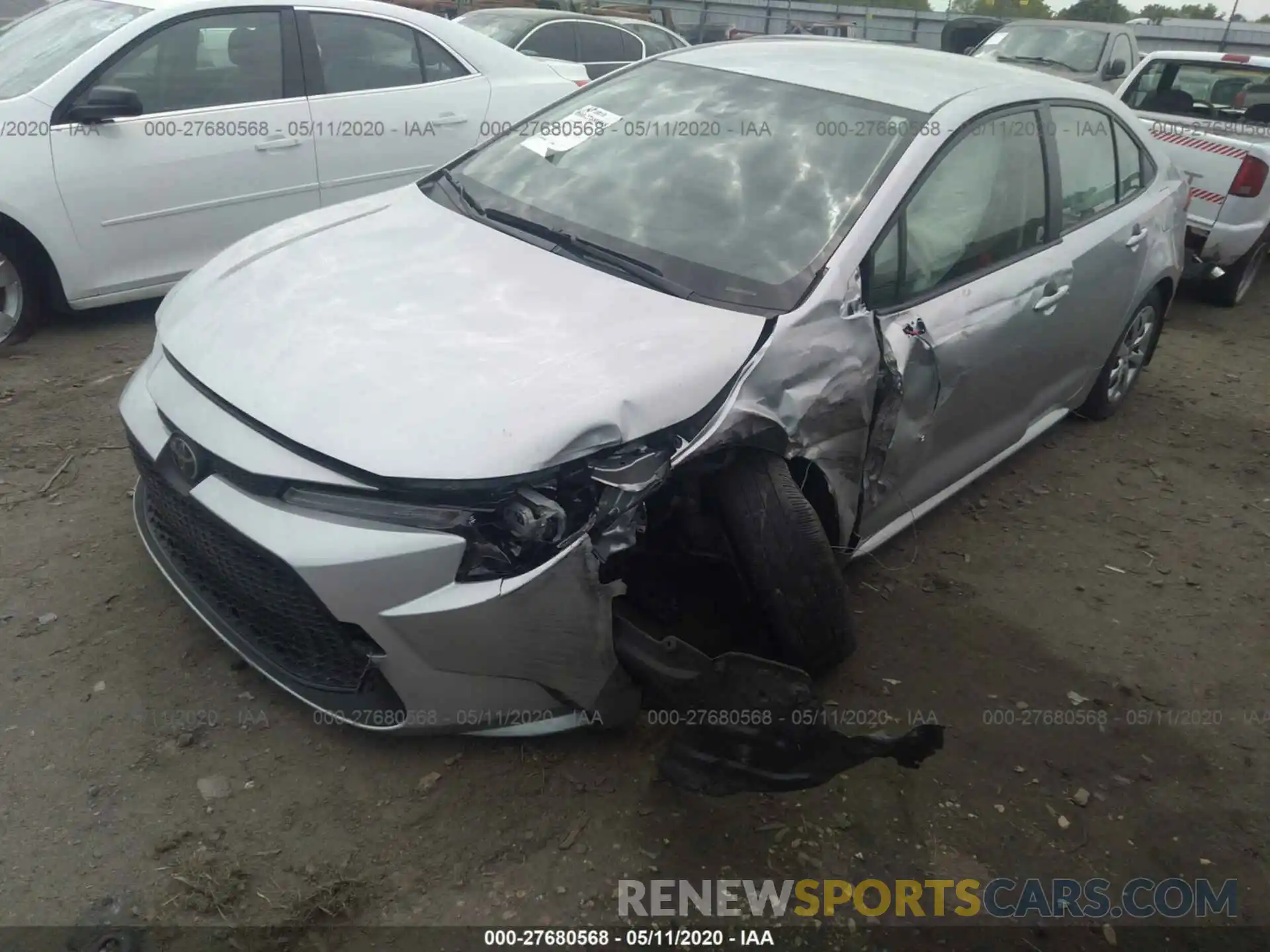 6 Photograph of a damaged car JTDEPRAE3LJ069134 TOYOTA COROLLA 2020