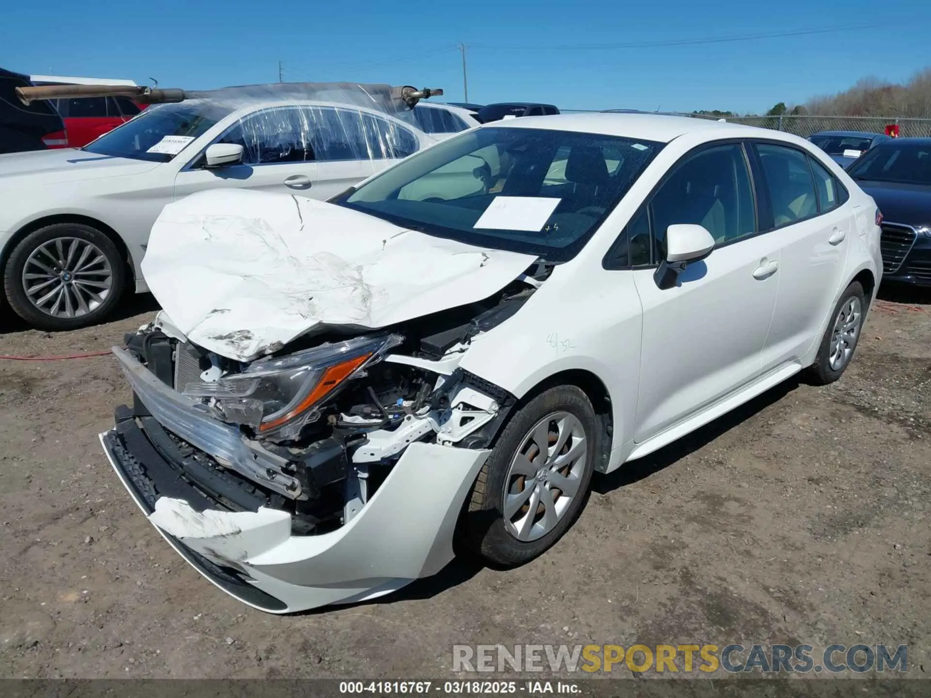 2 Photograph of a damaged car JTDEPRAE3LJ069683 TOYOTA COROLLA 2020