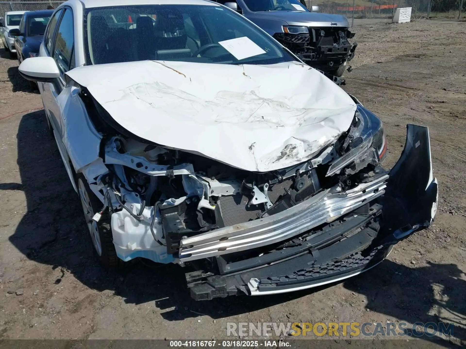 6 Photograph of a damaged car JTDEPRAE3LJ069683 TOYOTA COROLLA 2020