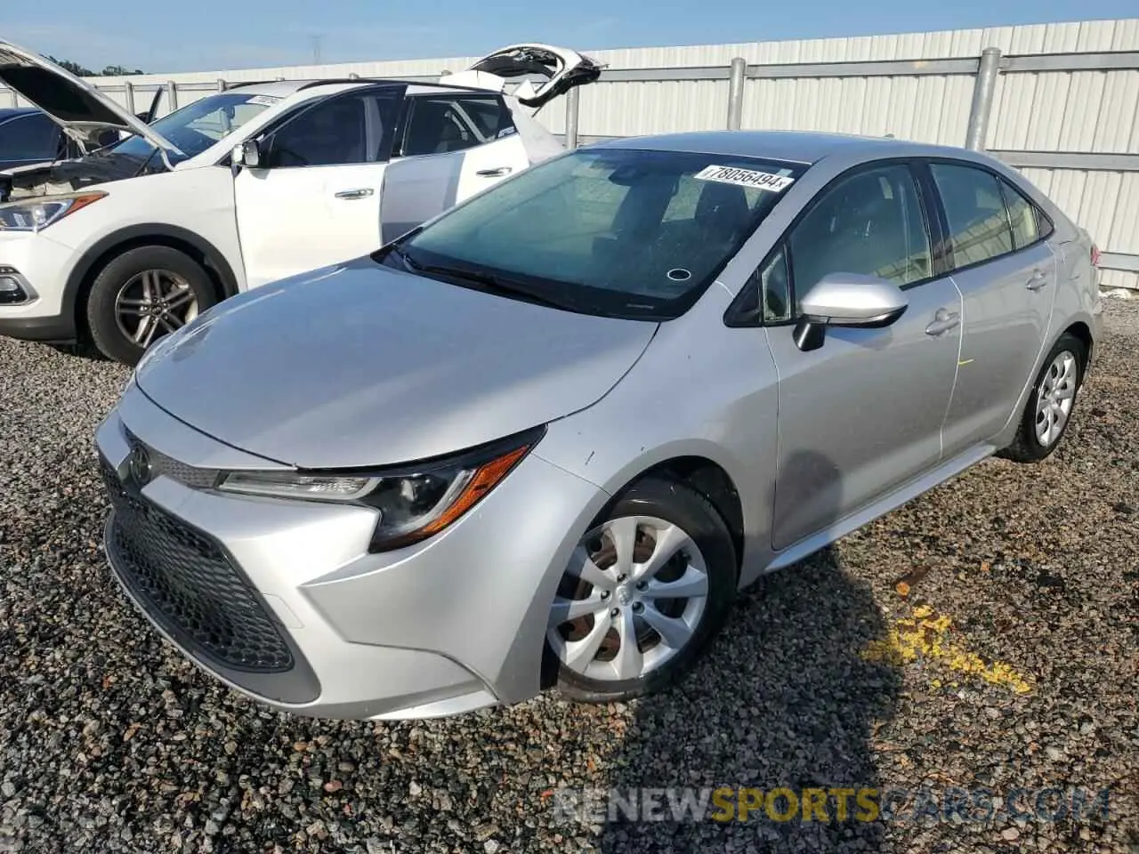 1 Photograph of a damaged car JTDEPRAE3LJ070669 TOYOTA COROLLA 2020
