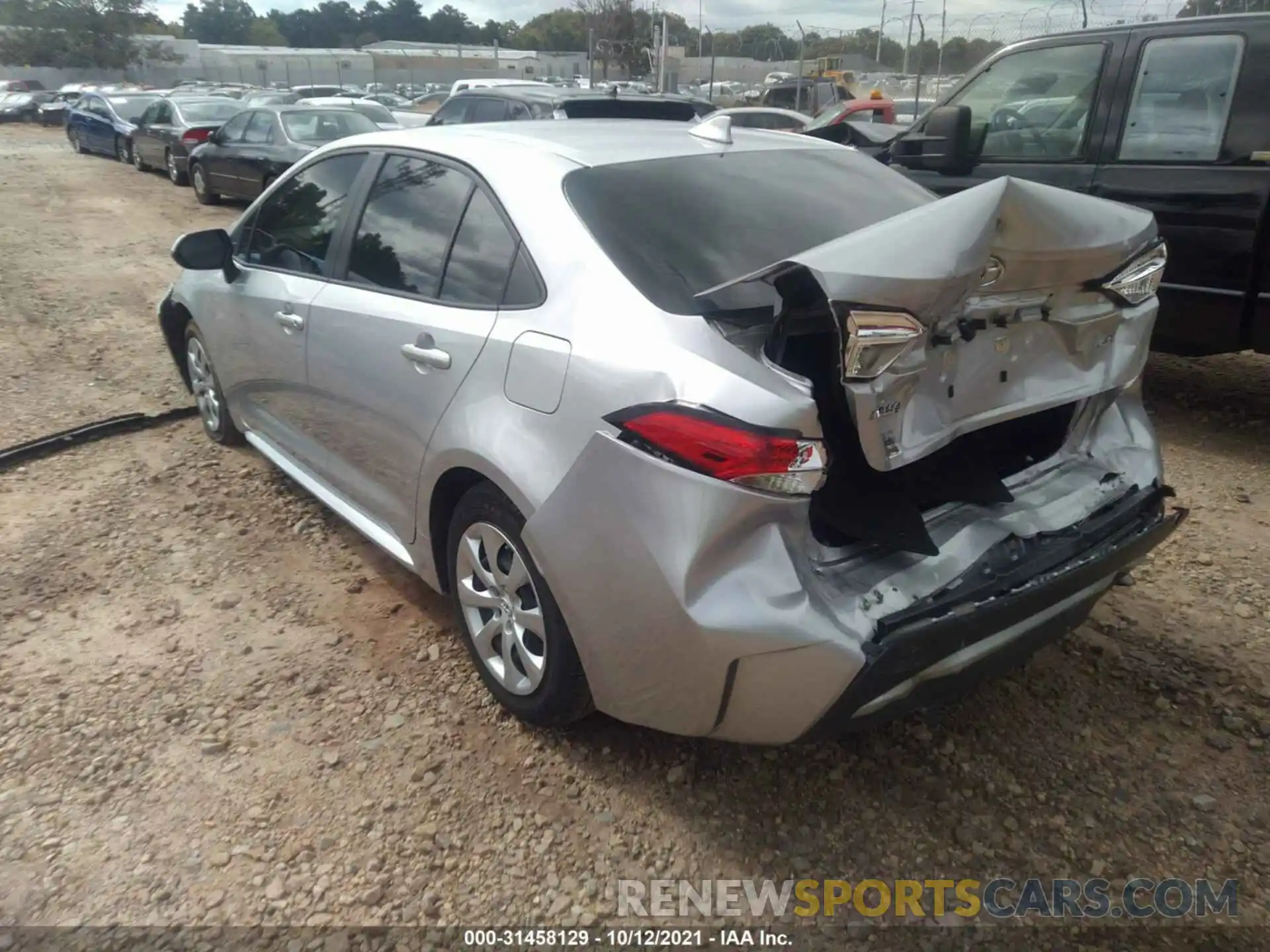 3 Photograph of a damaged car JTDEPRAE3LJ071708 TOYOTA COROLLA 2020