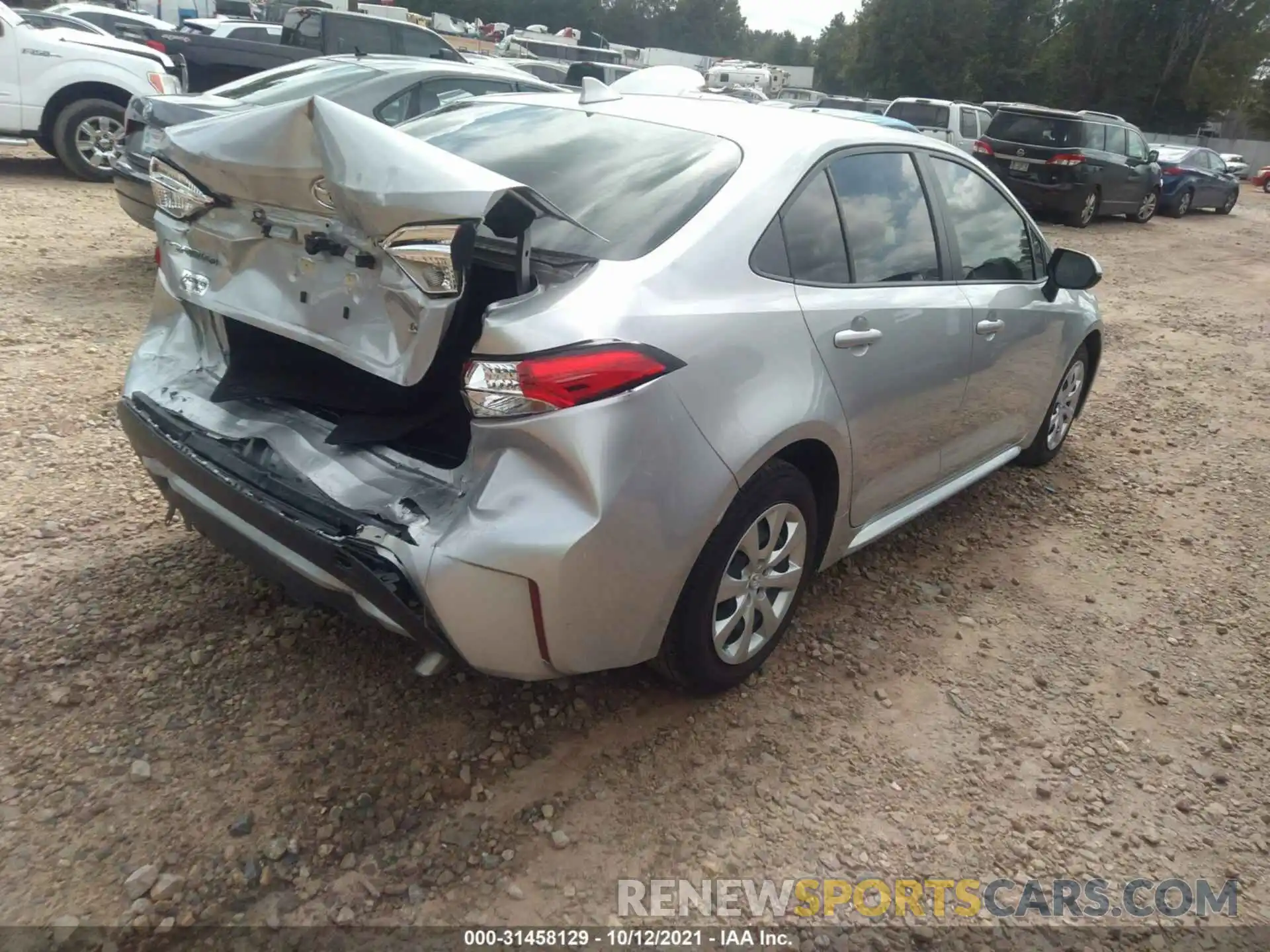 4 Photograph of a damaged car JTDEPRAE3LJ071708 TOYOTA COROLLA 2020