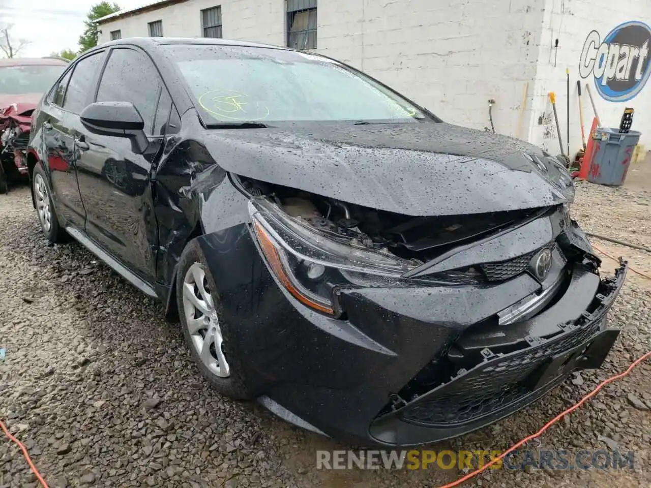 1 Photograph of a damaged car JTDEPRAE3LJ071739 TOYOTA COROLLA 2020