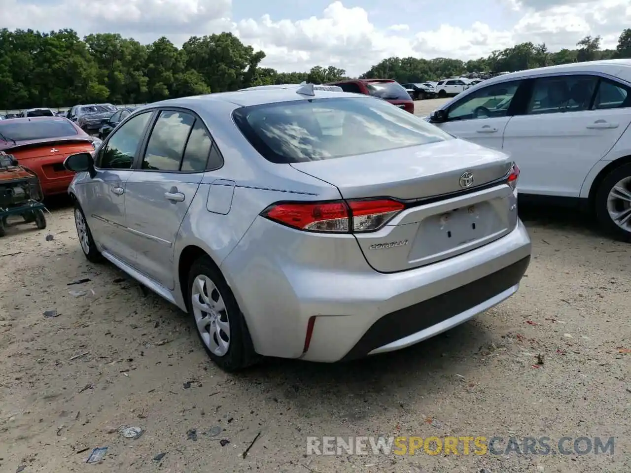 3 Photograph of a damaged car JTDEPRAE3LJ074060 TOYOTA COROLLA 2020