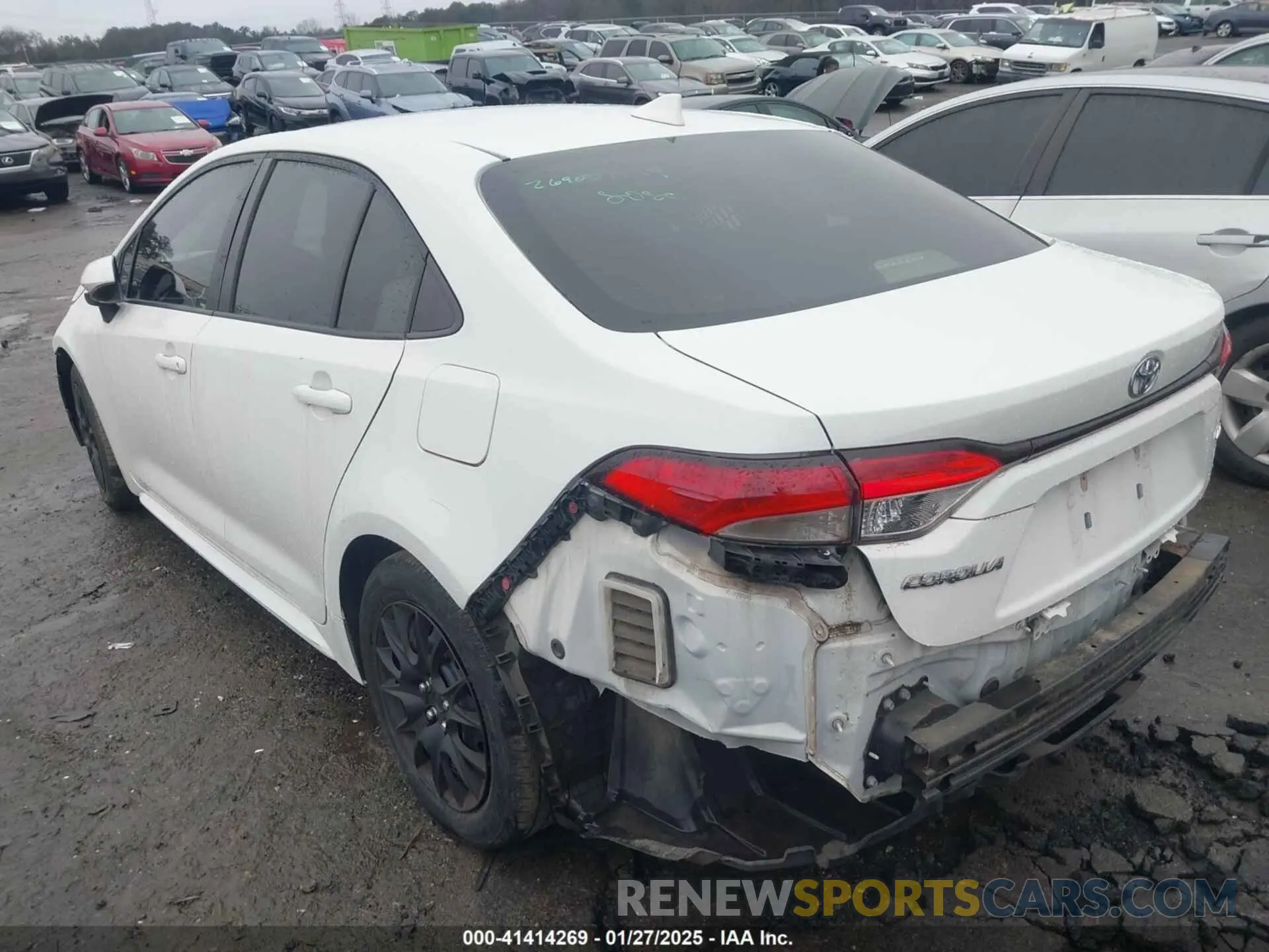 3 Photograph of a damaged car JTDEPRAE3LJ078643 TOYOTA COROLLA 2020