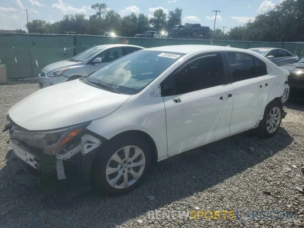 1 Photograph of a damaged car JTDEPRAE3LJ080599 TOYOTA COROLLA 2020