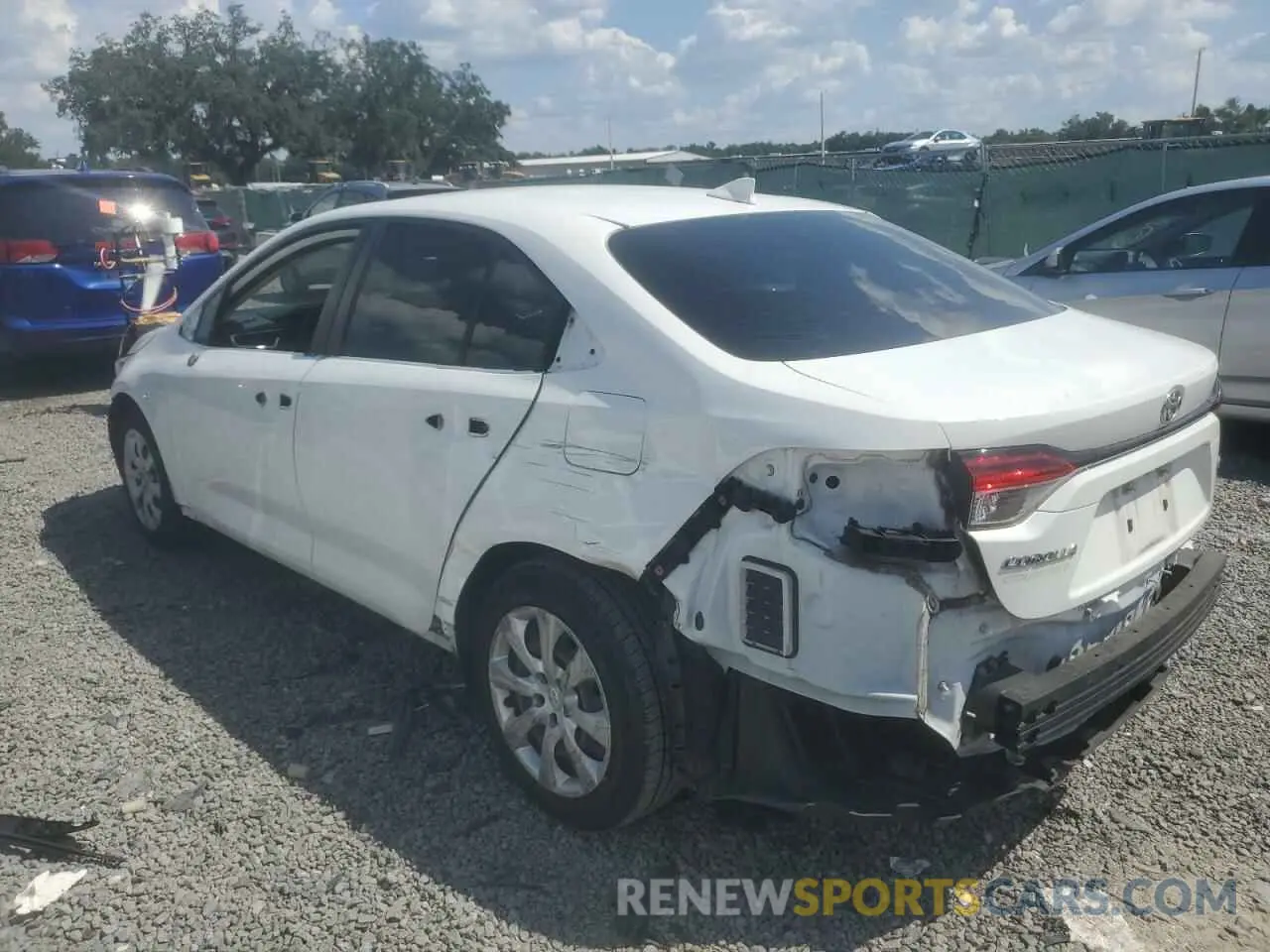 2 Photograph of a damaged car JTDEPRAE3LJ080599 TOYOTA COROLLA 2020