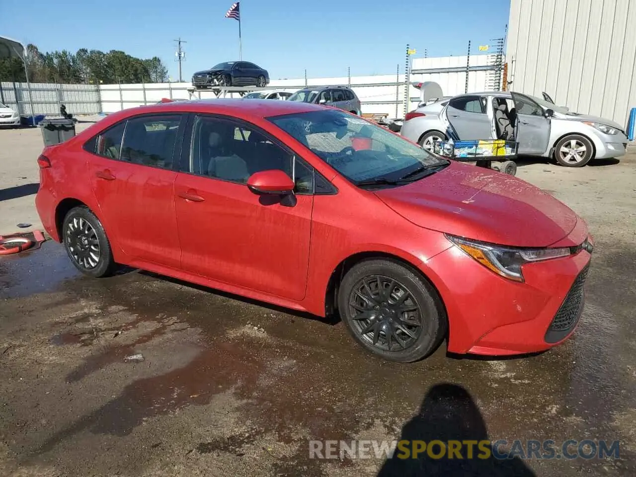 4 Photograph of a damaged car JTDEPRAE3LJ081042 TOYOTA COROLLA 2020