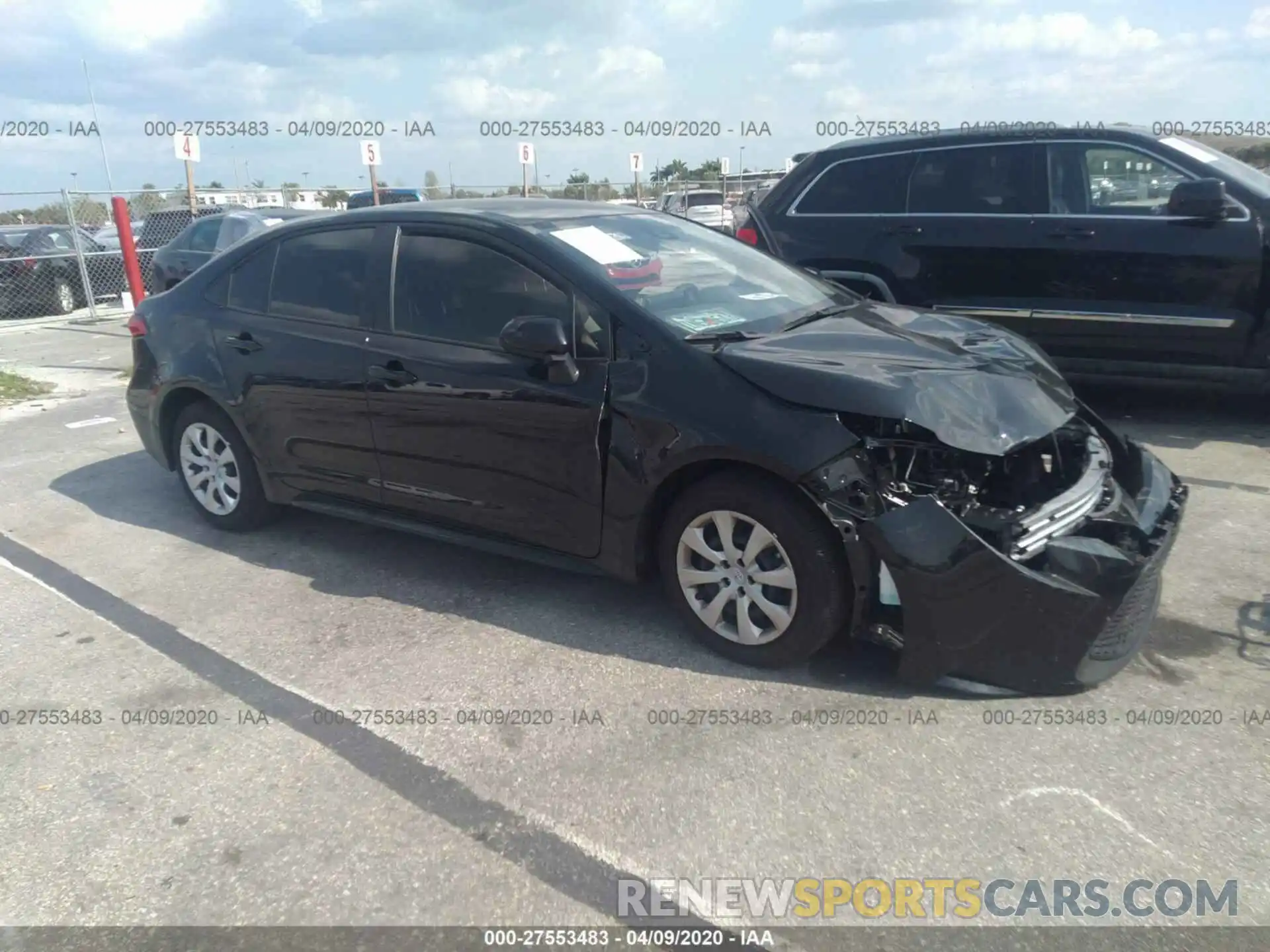 1 Photograph of a damaged car JTDEPRAE3LJ084538 TOYOTA COROLLA 2020