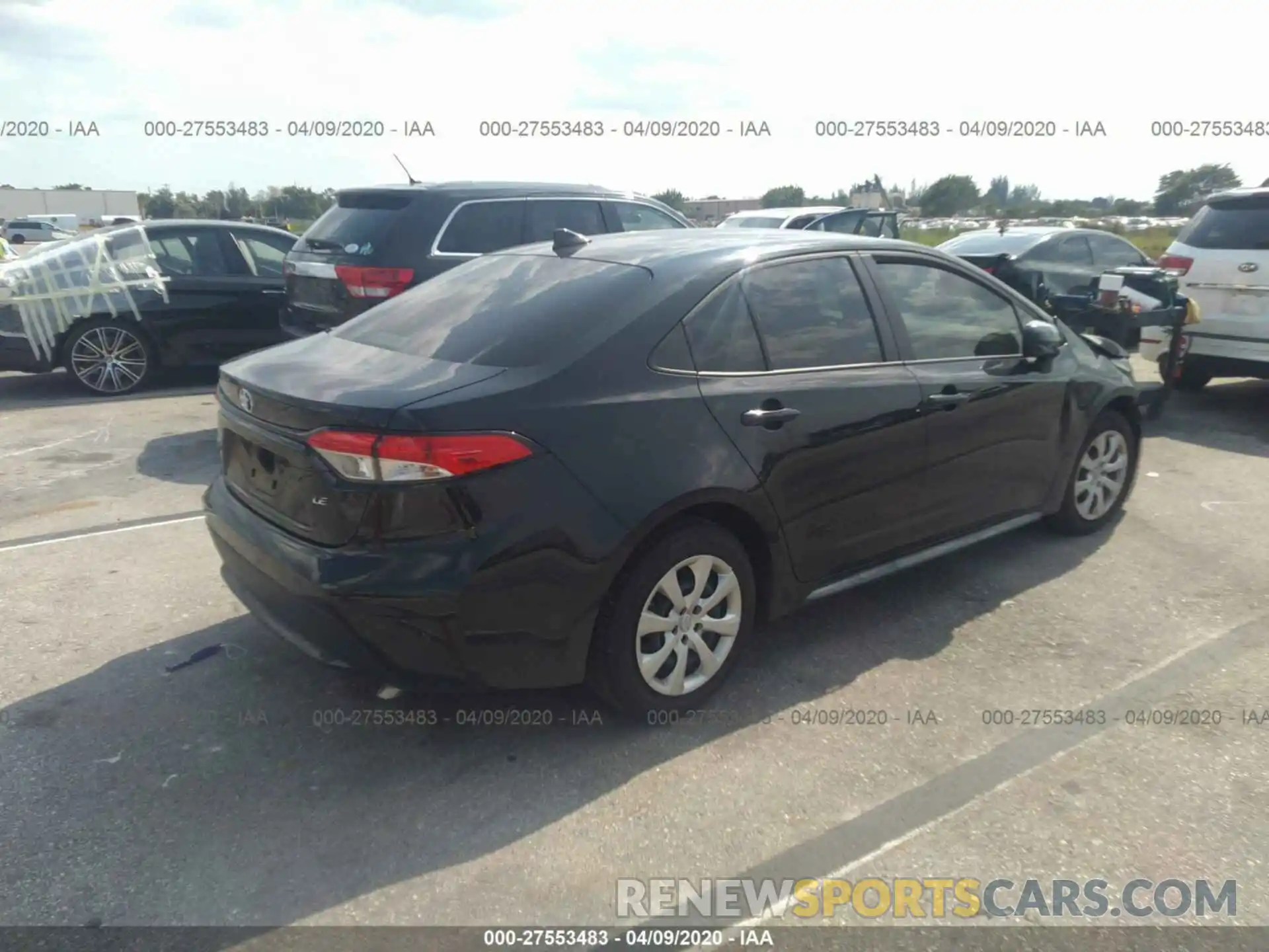 4 Photograph of a damaged car JTDEPRAE3LJ084538 TOYOTA COROLLA 2020