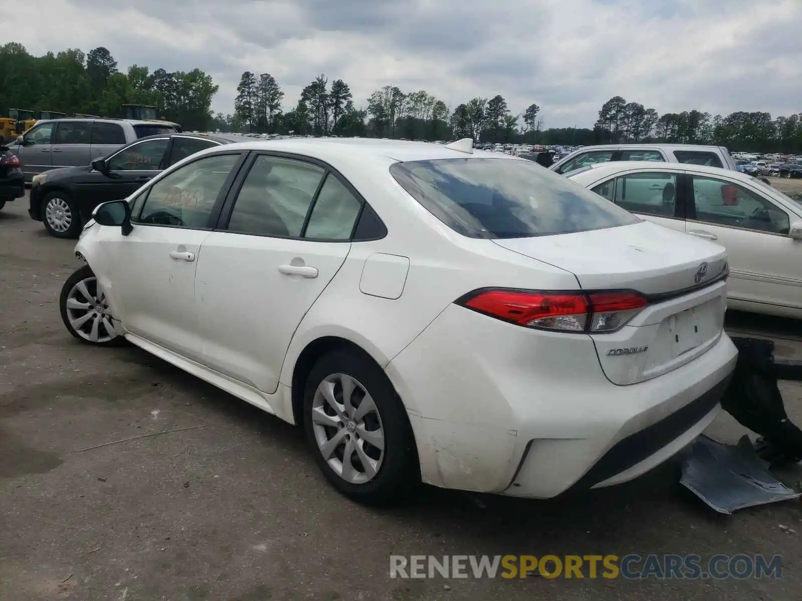 3 Photograph of a damaged car JTDEPRAE3LJ087097 TOYOTA COROLLA 2020