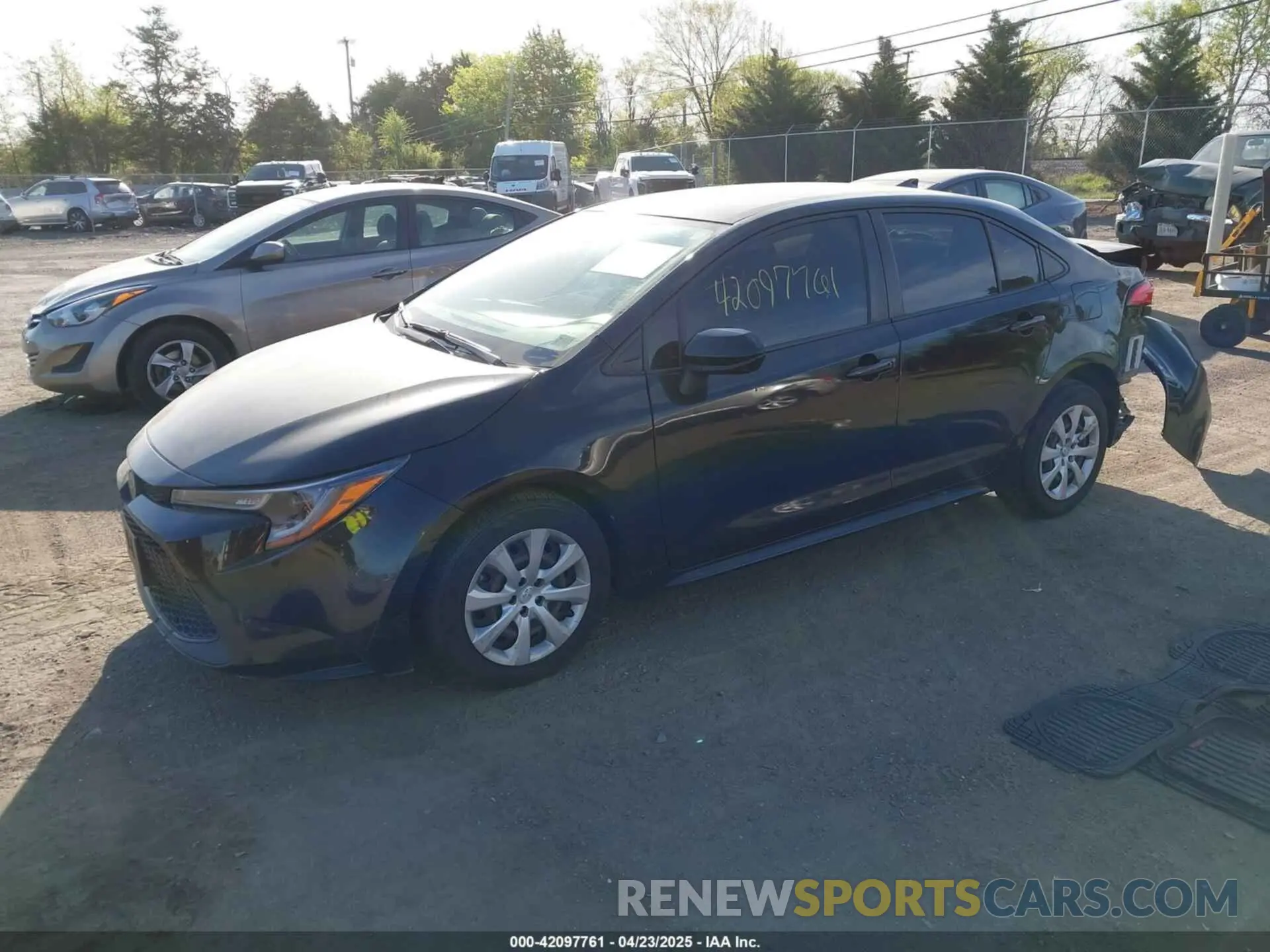 2 Photograph of a damaged car JTDEPRAE3LJ090713 TOYOTA COROLLA 2020