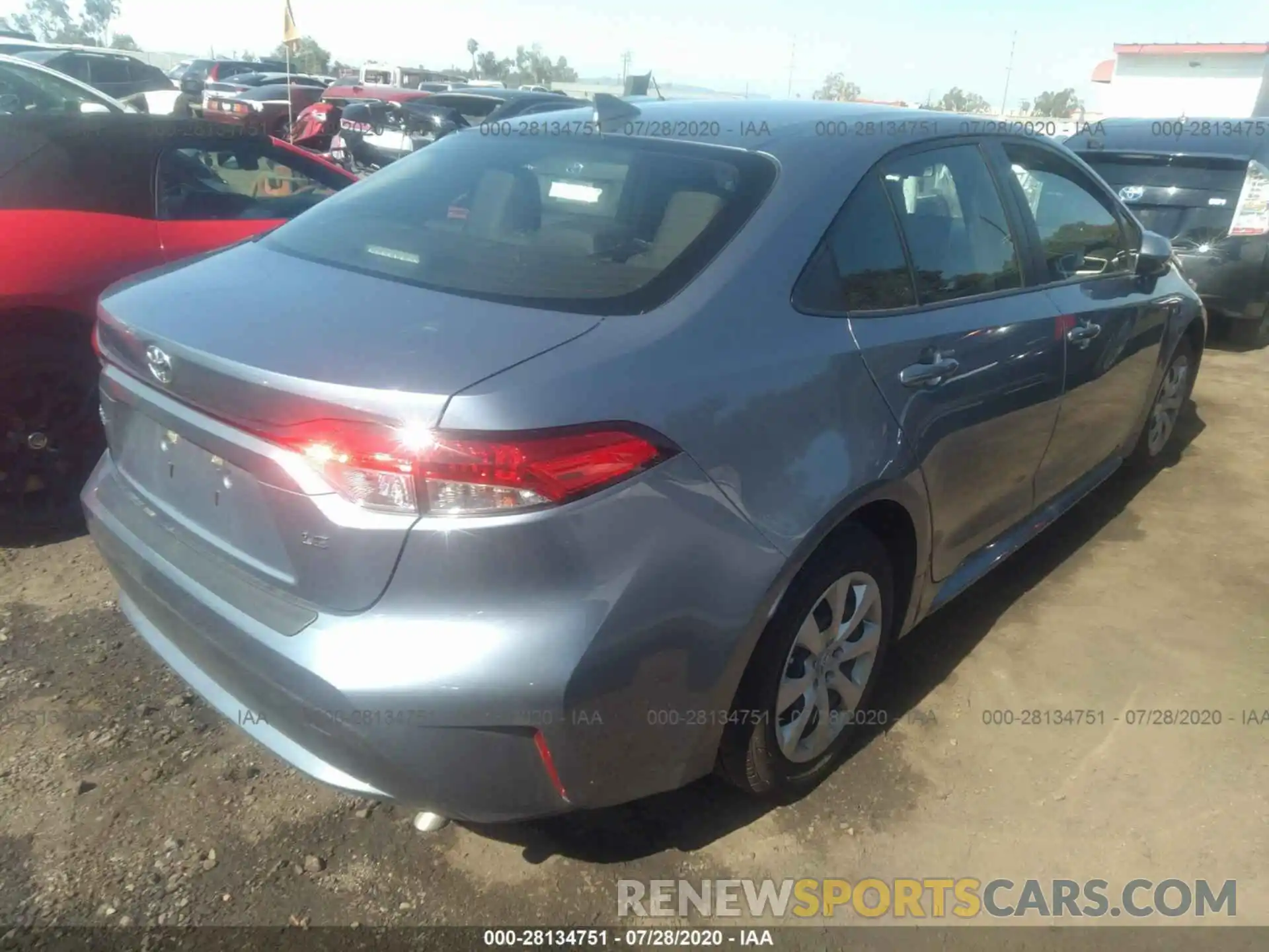 4 Photograph of a damaged car JTDEPRAE3LJ091490 TOYOTA COROLLA 2020