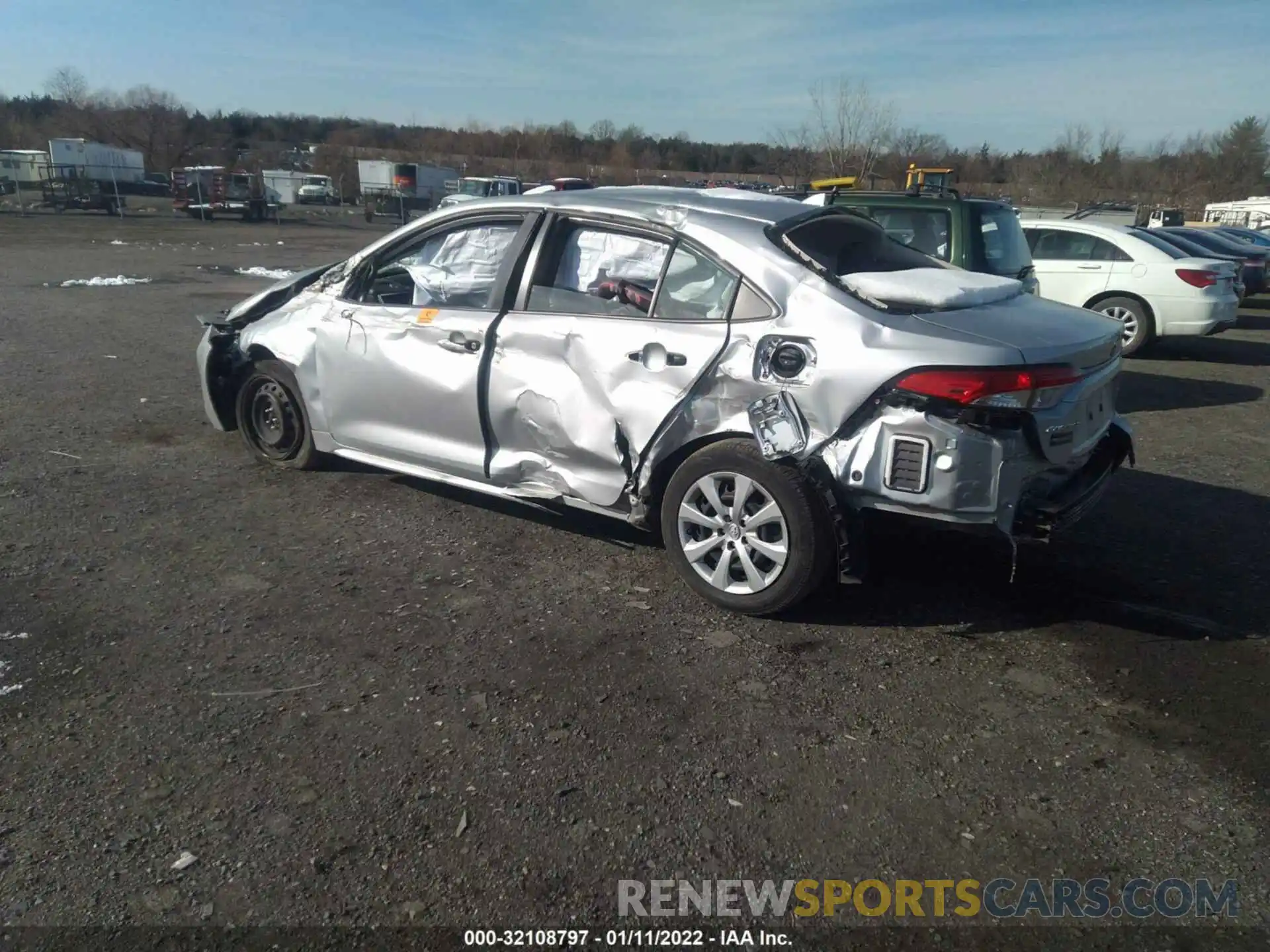 3 Photograph of a damaged car JTDEPRAE3LJ092428 TOYOTA COROLLA 2020