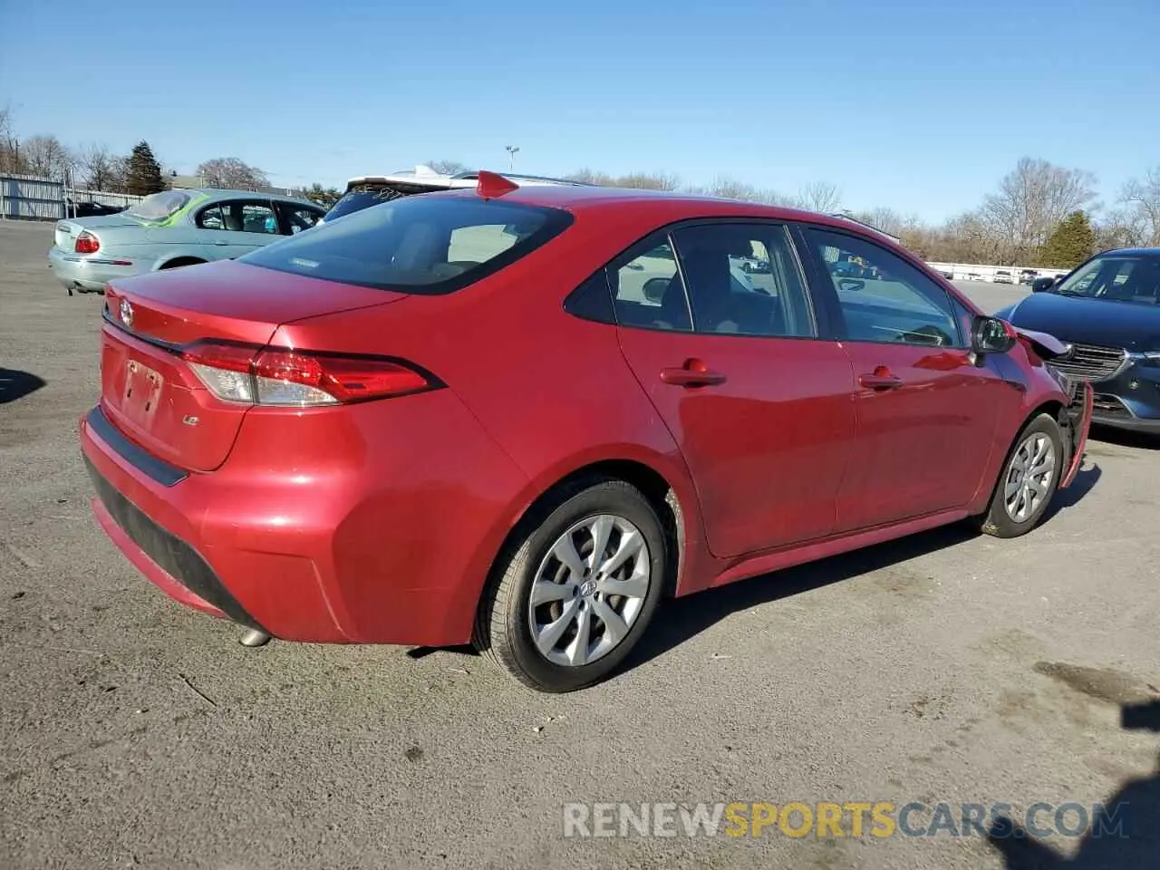 3 Photograph of a damaged car JTDEPRAE3LJ092638 TOYOTA COROLLA 2020