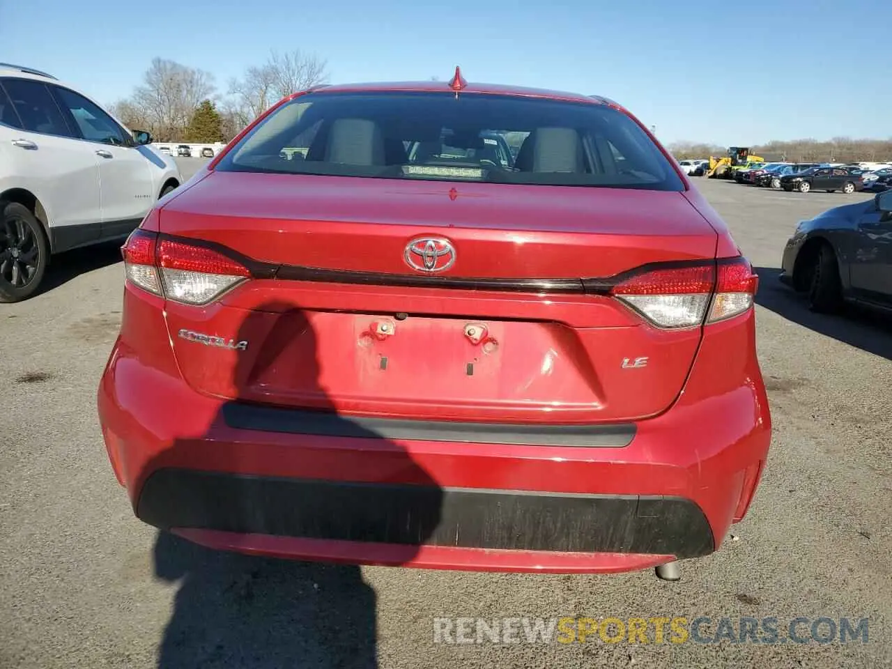 6 Photograph of a damaged car JTDEPRAE3LJ092638 TOYOTA COROLLA 2020