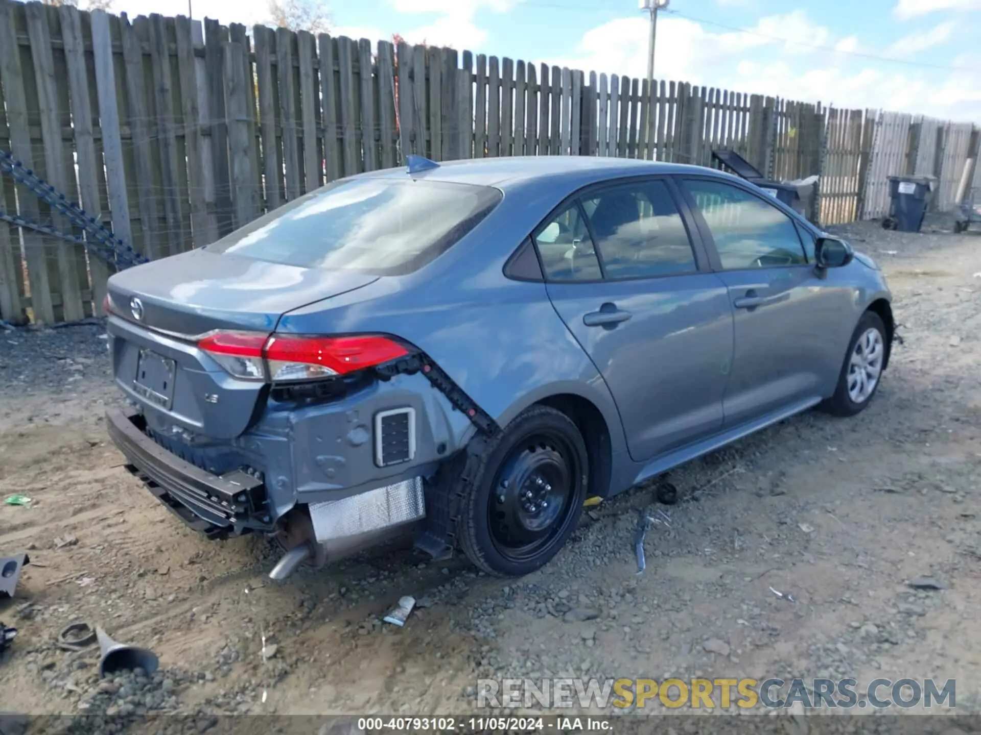 4 Photograph of a damaged car JTDEPRAE3LJ094096 TOYOTA COROLLA 2020