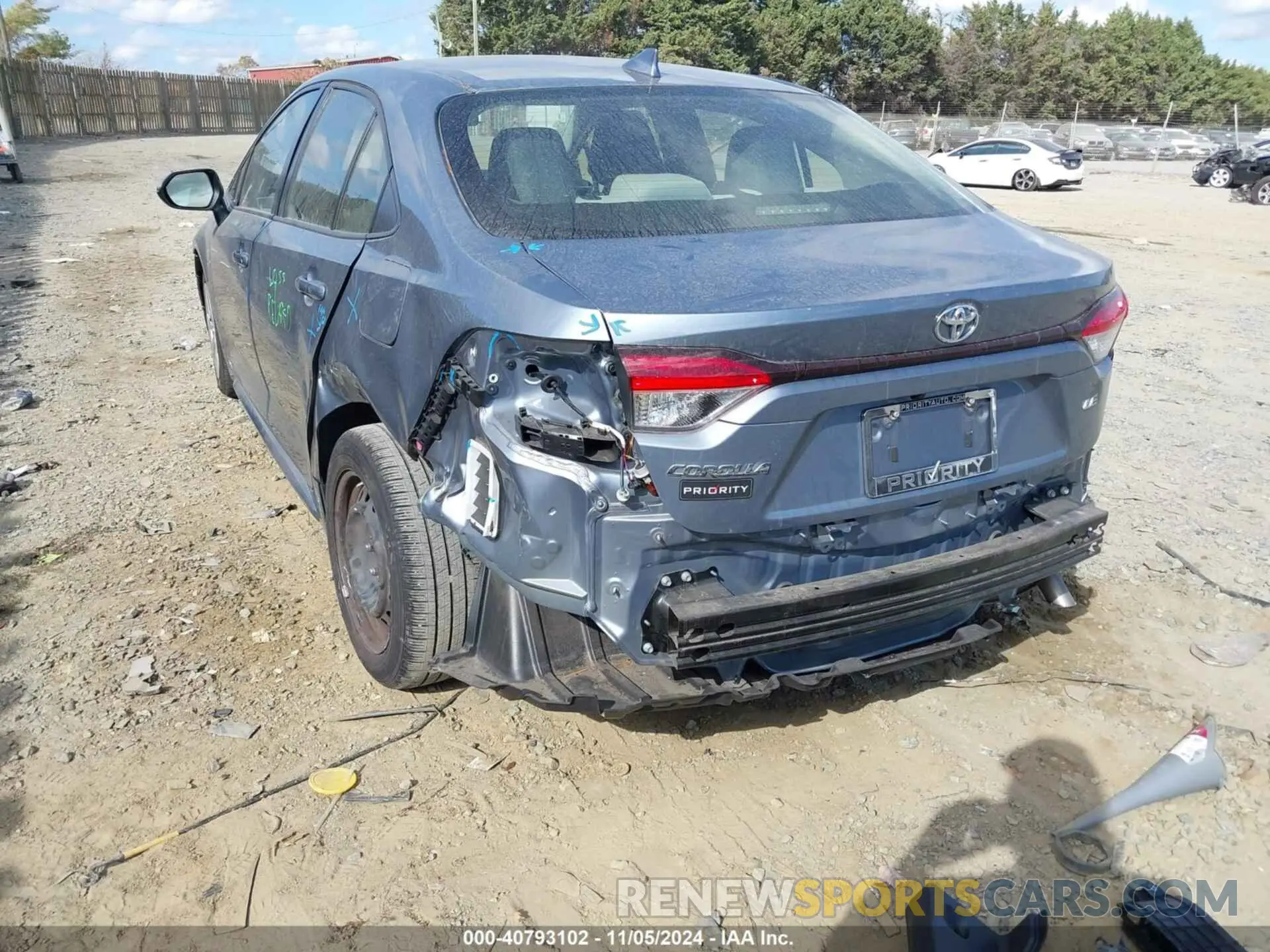 6 Photograph of a damaged car JTDEPRAE3LJ094096 TOYOTA COROLLA 2020