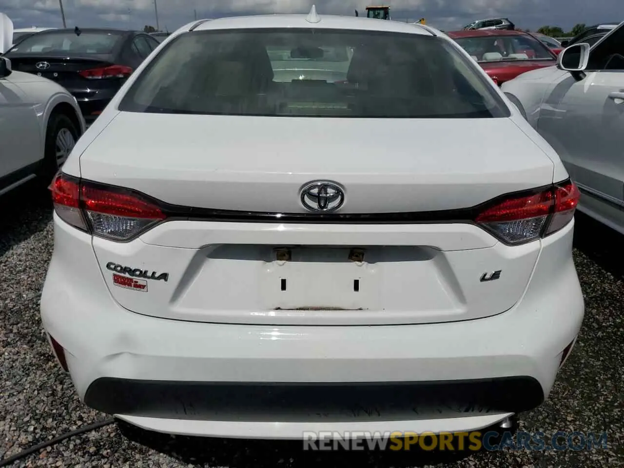 6 Photograph of a damaged car JTDEPRAE3LJ094504 TOYOTA COROLLA 2020