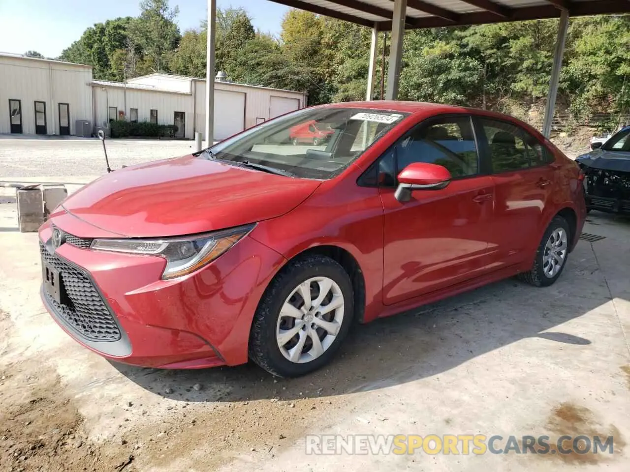 1 Photograph of a damaged car JTDEPRAE3LJ098388 TOYOTA COROLLA 2020