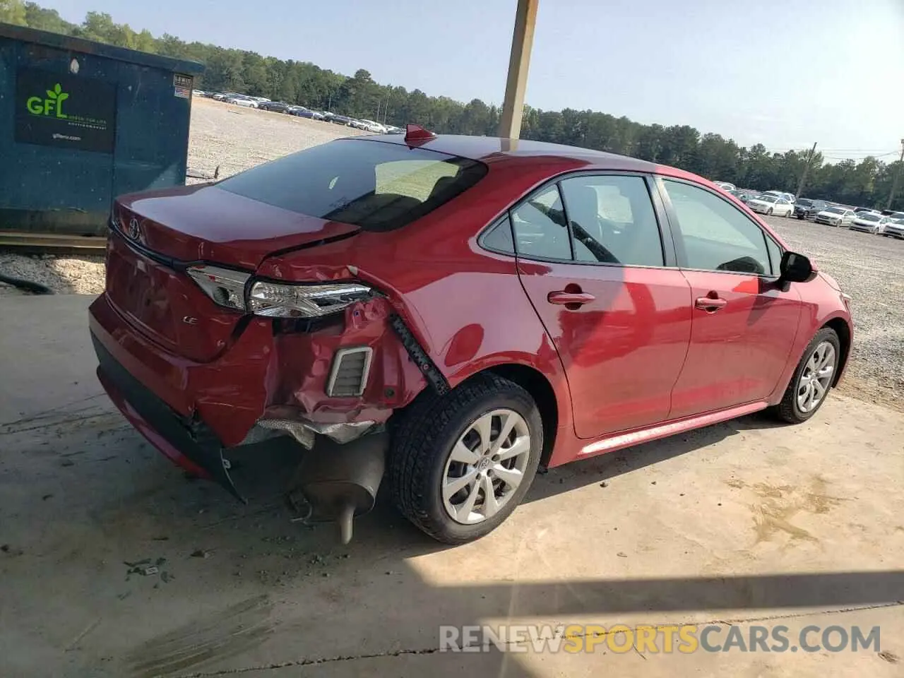 3 Photograph of a damaged car JTDEPRAE3LJ098388 TOYOTA COROLLA 2020