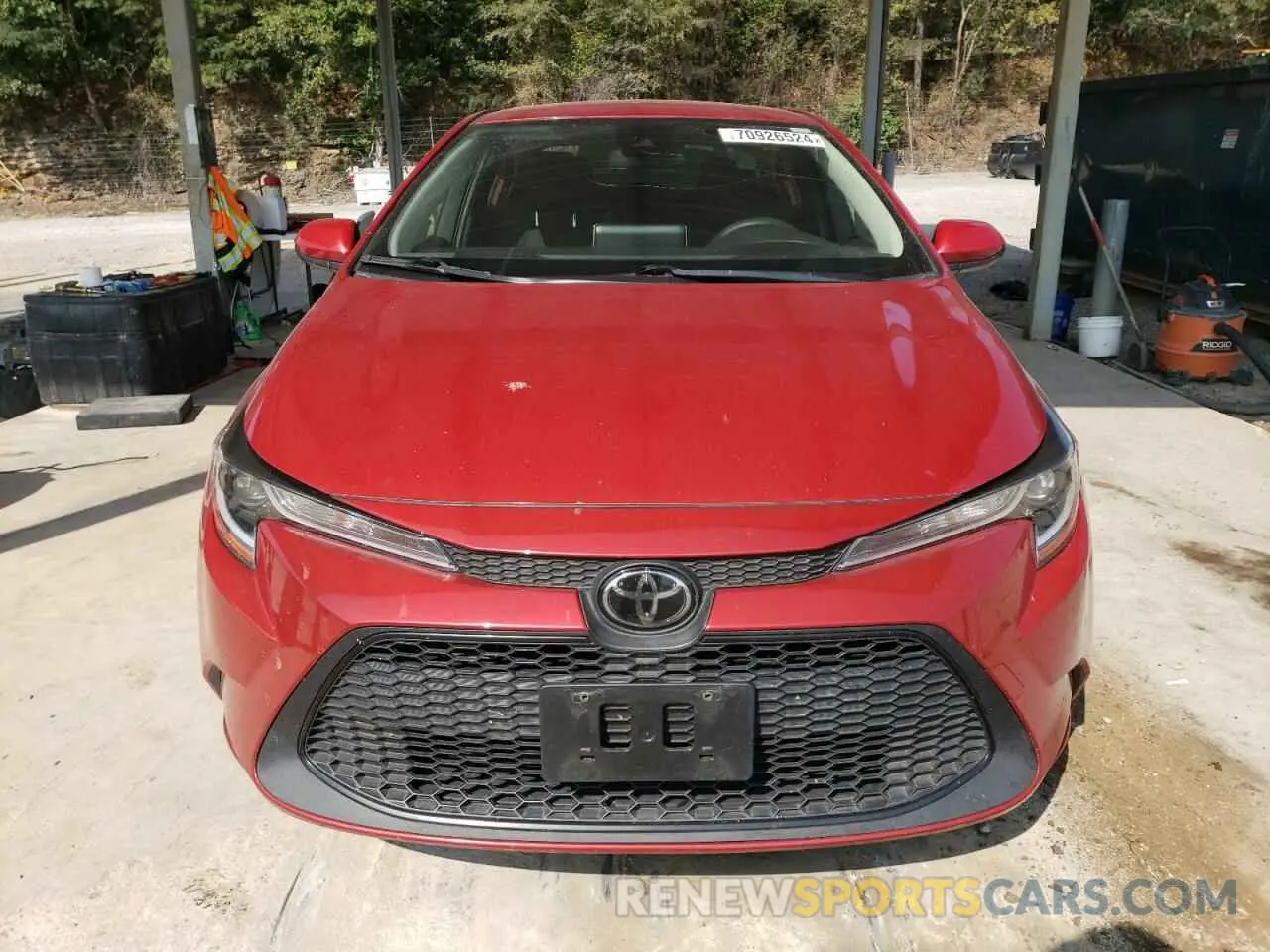 5 Photograph of a damaged car JTDEPRAE3LJ098388 TOYOTA COROLLA 2020