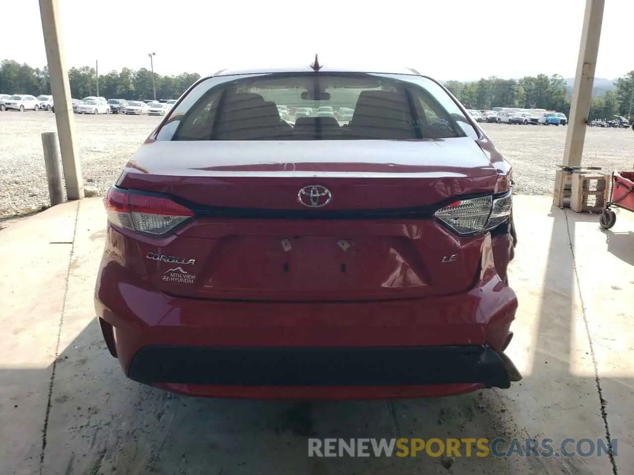 6 Photograph of a damaged car JTDEPRAE3LJ098388 TOYOTA COROLLA 2020
