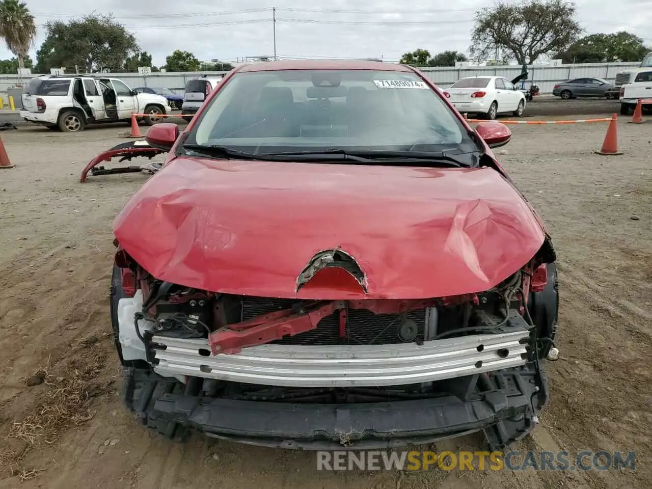5 Photograph of a damaged car JTDEPRAE3LJ098908 TOYOTA COROLLA 2020