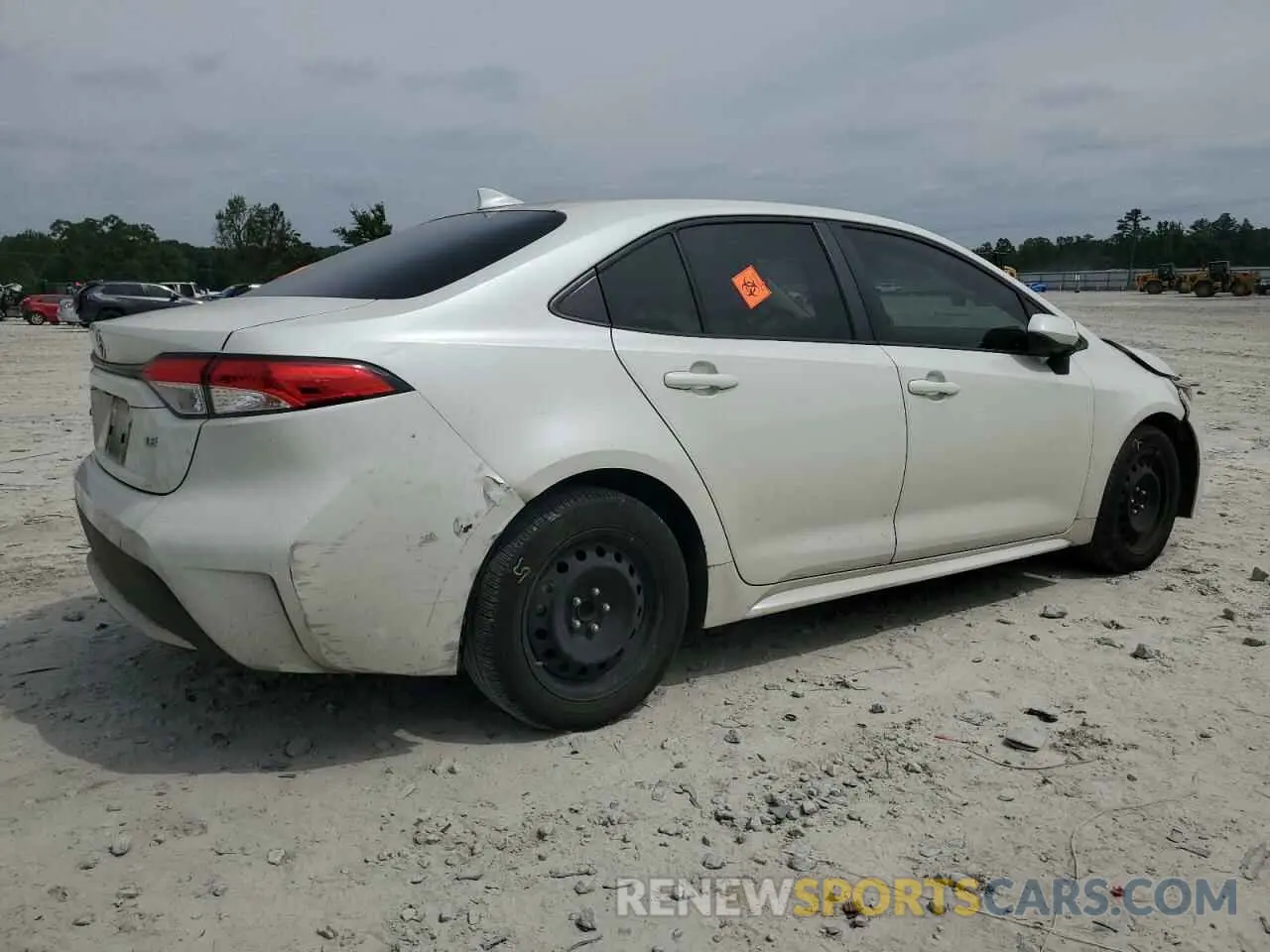 3 Photograph of a damaged car JTDEPRAE3LJ101659 TOYOTA COROLLA 2020