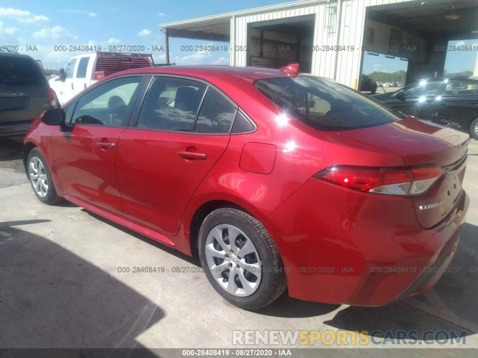 3 Photograph of a damaged car JTDEPRAE3LJ102584 TOYOTA COROLLA 2020