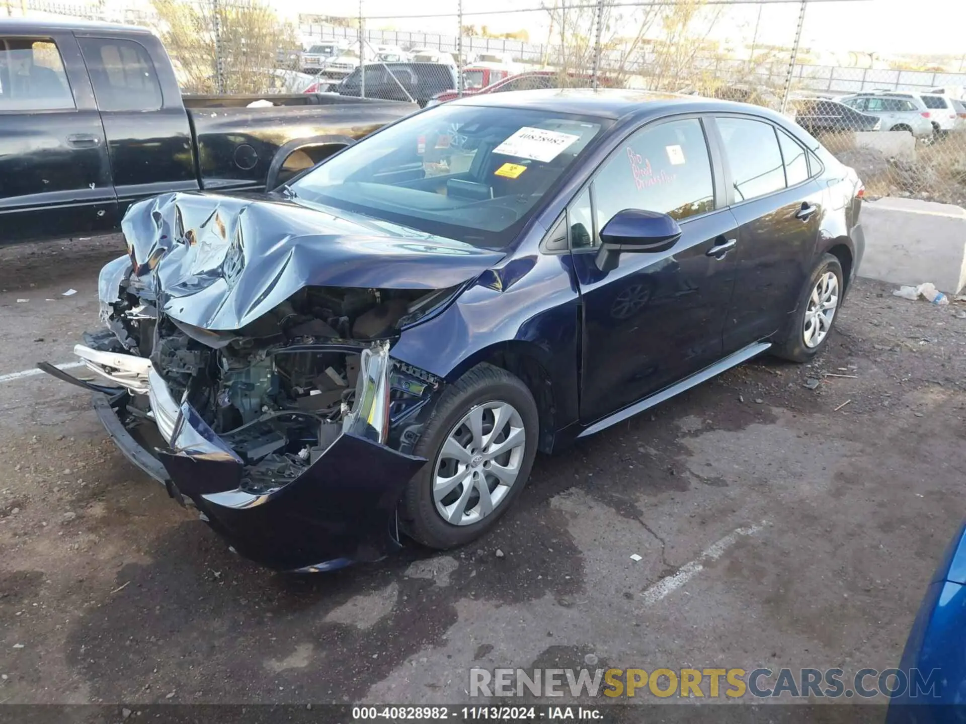 2 Photograph of a damaged car JTDEPRAE3LJ102939 TOYOTA COROLLA 2020