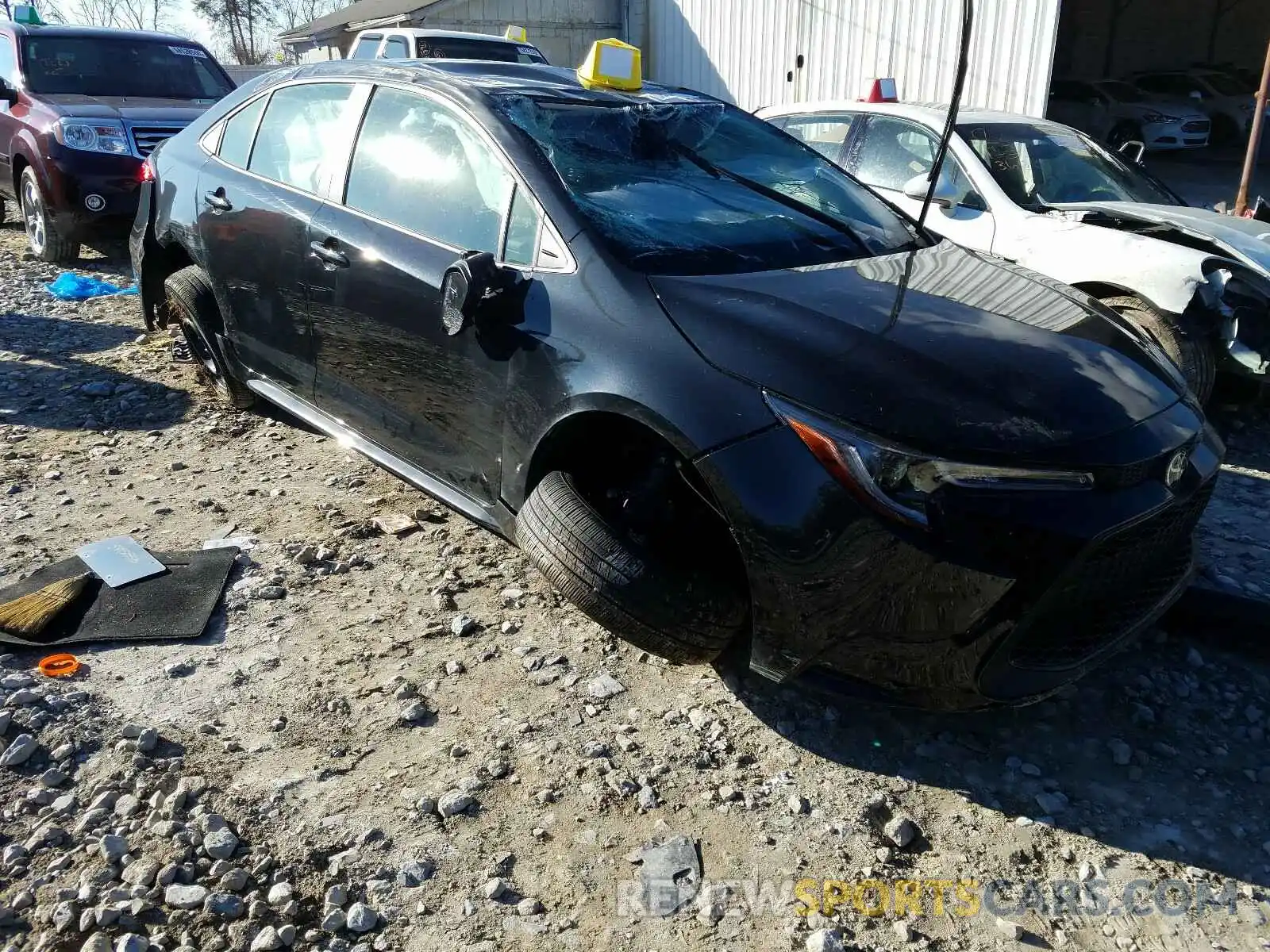 1 Photograph of a damaged car JTDEPRAE3LJ107607 TOYOTA COROLLA 2020