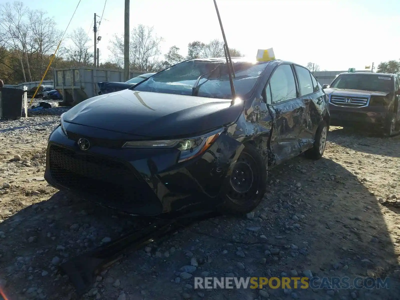 2 Photograph of a damaged car JTDEPRAE3LJ107607 TOYOTA COROLLA 2020