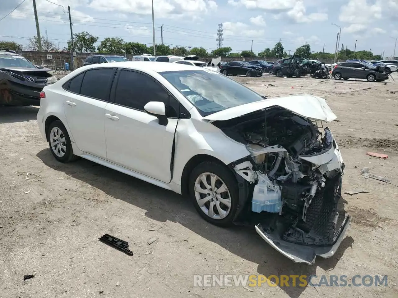 4 Photograph of a damaged car JTDEPRAE3LJ111317 TOYOTA COROLLA 2020