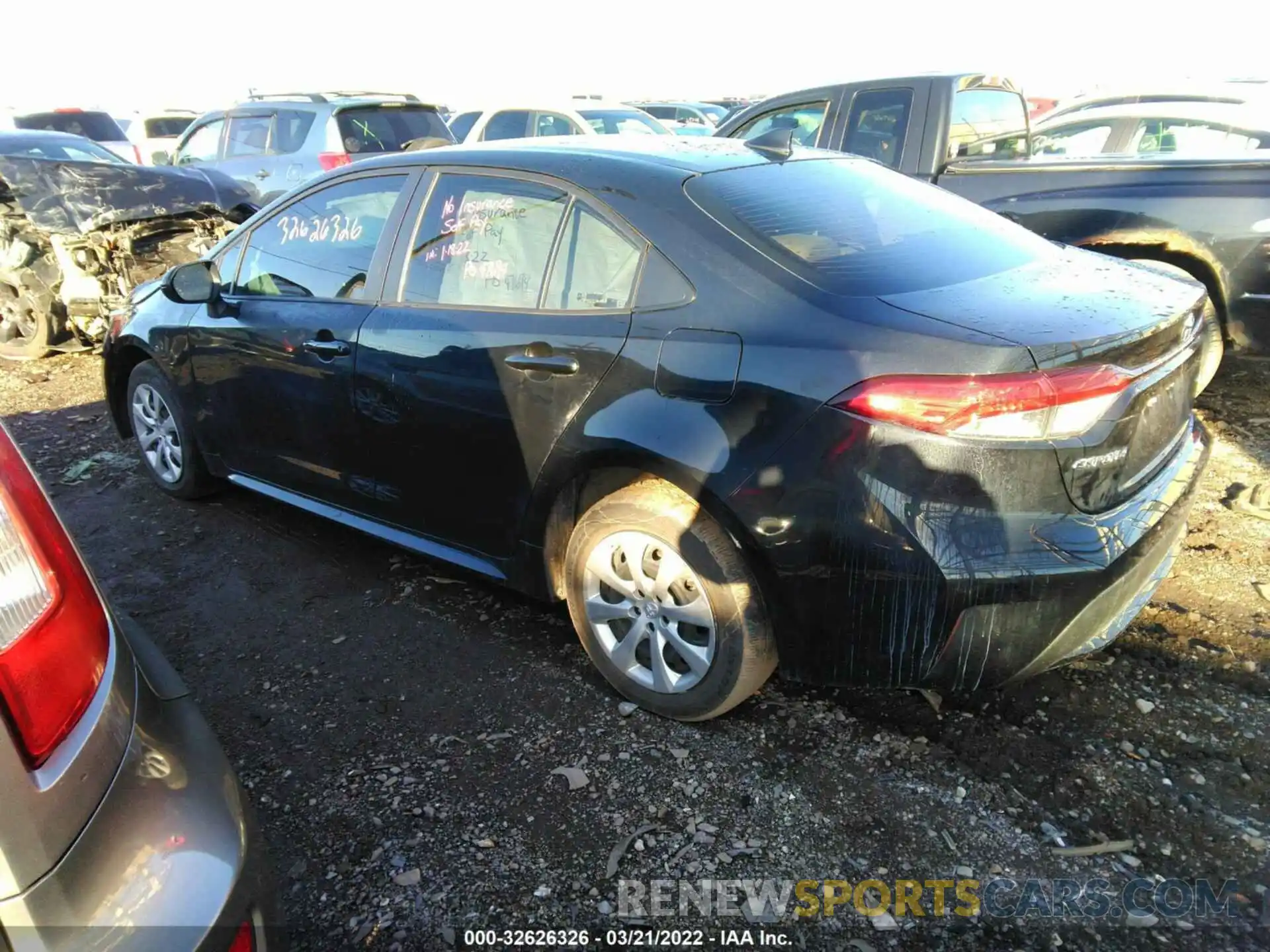 3 Photograph of a damaged car JTDEPRAE3LJ114167 TOYOTA COROLLA 2020