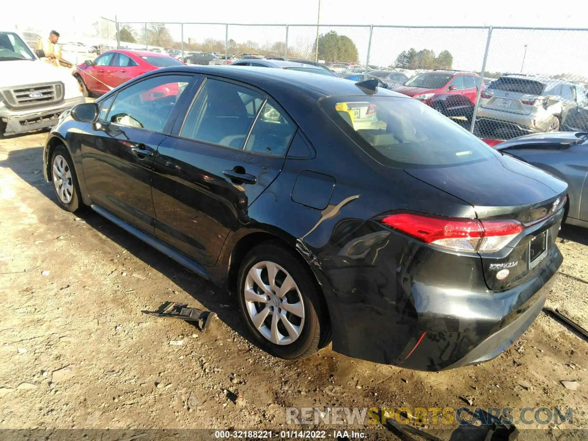 3 Photograph of a damaged car JTDEPRAE3LJ115402 TOYOTA COROLLA 2020