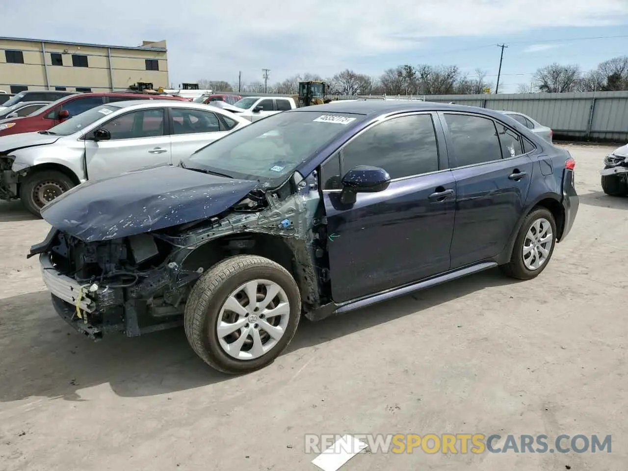 1 Photograph of a damaged car JTDEPRAE3LJ115755 TOYOTA COROLLA 2020