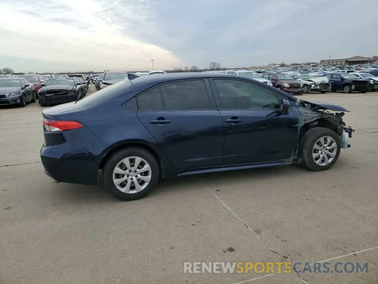 3 Photograph of a damaged car JTDEPRAE3LJ115755 TOYOTA COROLLA 2020