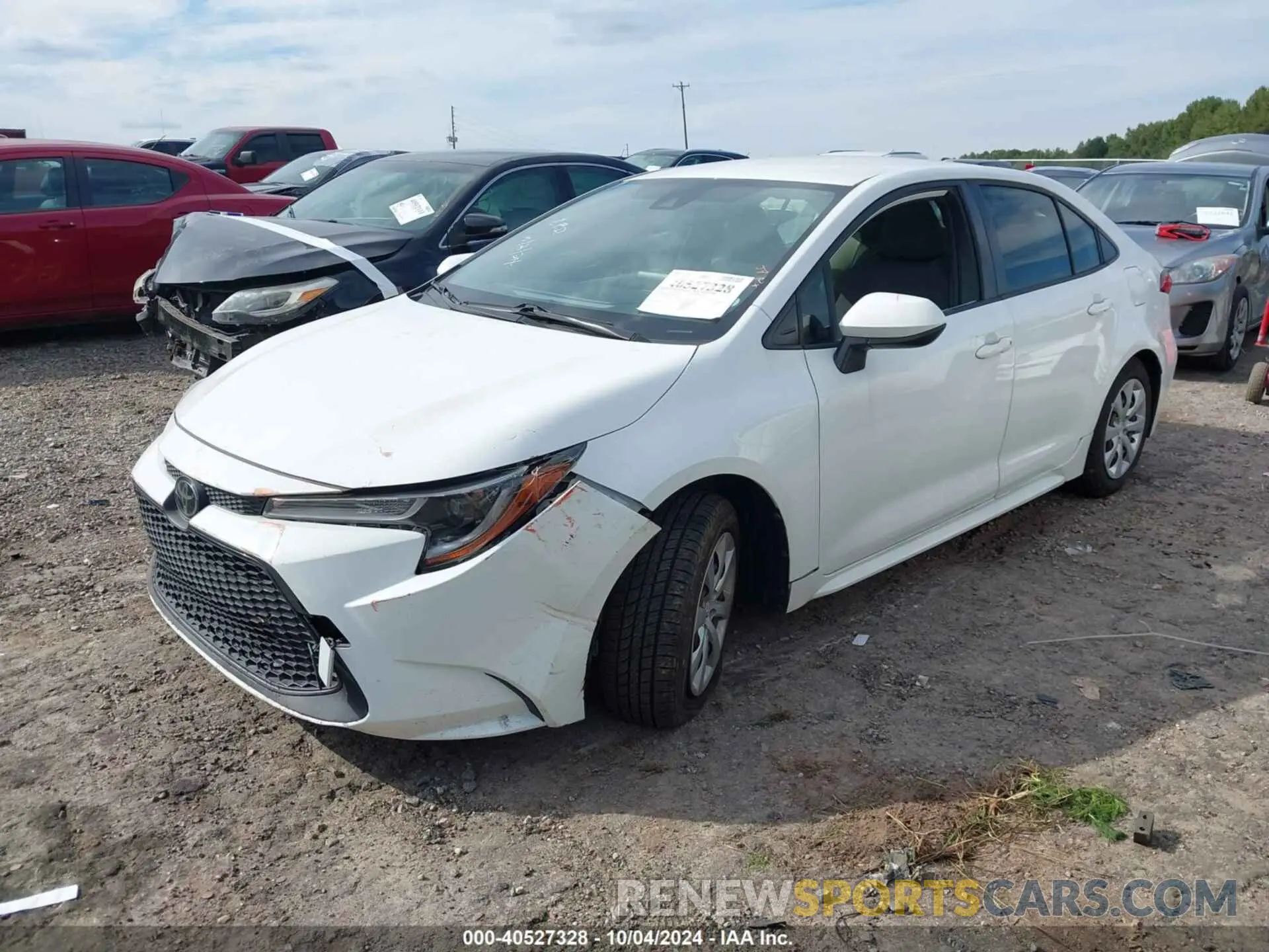 2 Photograph of a damaged car JTDEPRAE4LJ003921 TOYOTA COROLLA 2020