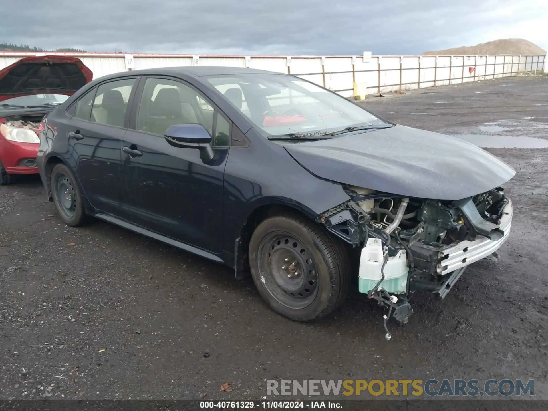1 Photograph of a damaged car JTDEPRAE4LJ005166 TOYOTA COROLLA 2020