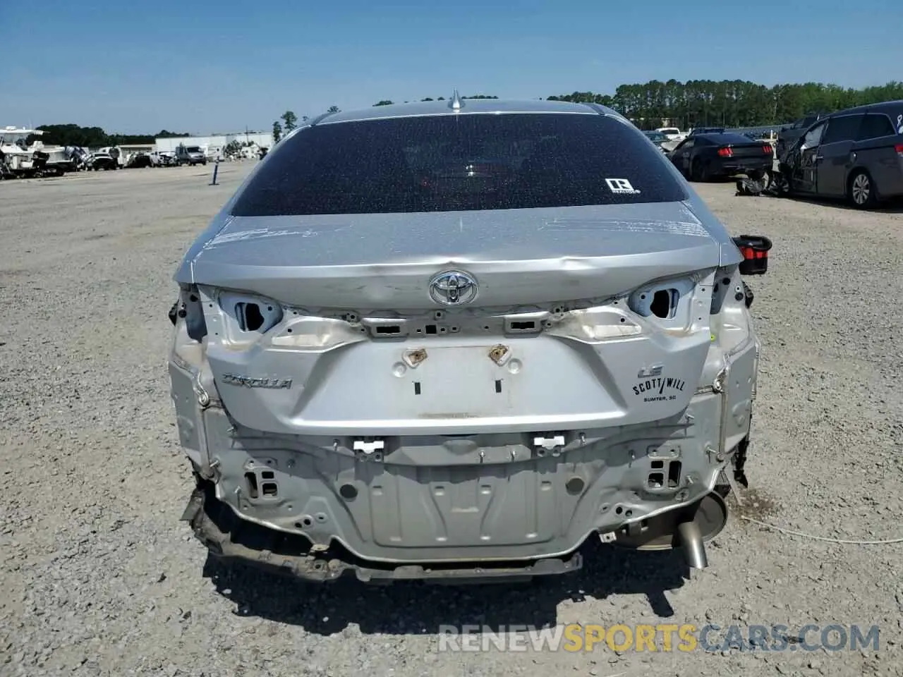 6 Photograph of a damaged car JTDEPRAE4LJ005796 TOYOTA COROLLA 2020