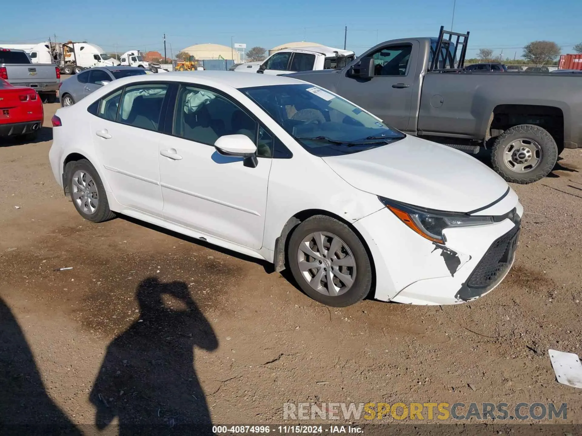 1 Photograph of a damaged car JTDEPRAE4LJ012053 TOYOTA COROLLA 2020