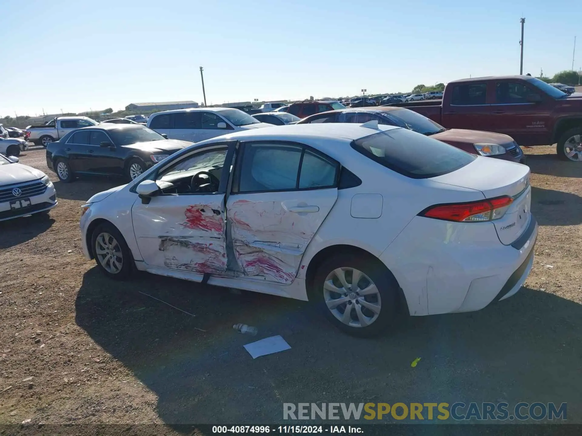 14 Photograph of a damaged car JTDEPRAE4LJ012053 TOYOTA COROLLA 2020