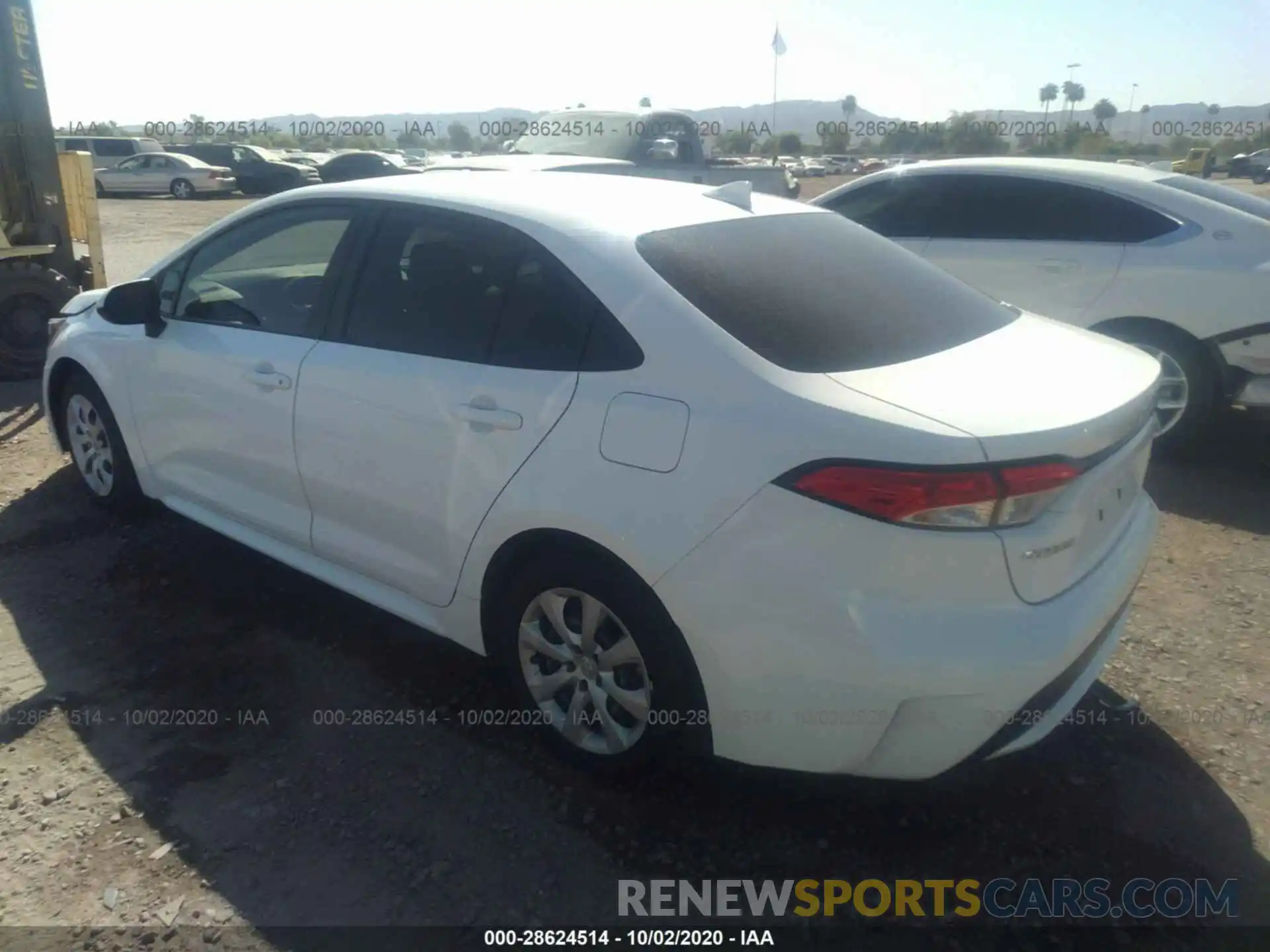 3 Photograph of a damaged car JTDEPRAE4LJ016913 TOYOTA COROLLA 2020