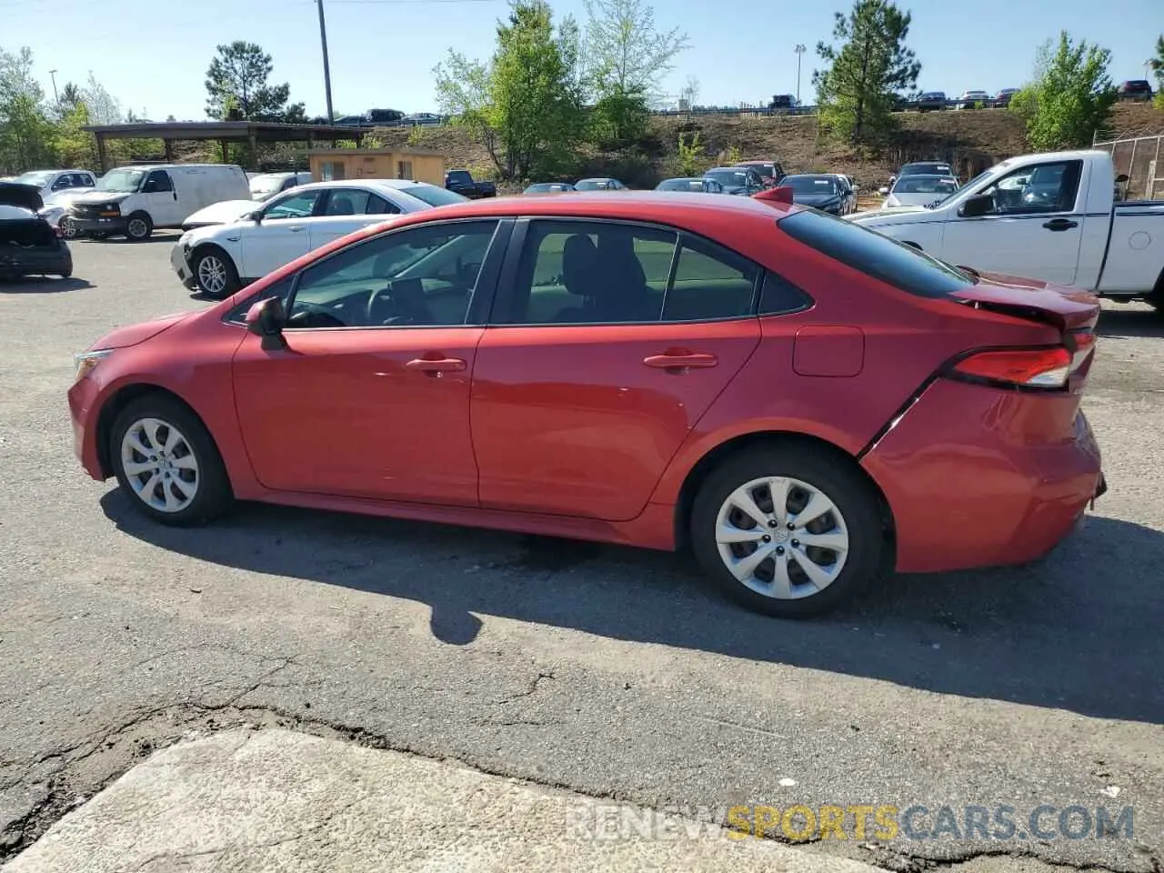 2 Photograph of a damaged car JTDEPRAE4LJ019553 TOYOTA COROLLA 2020