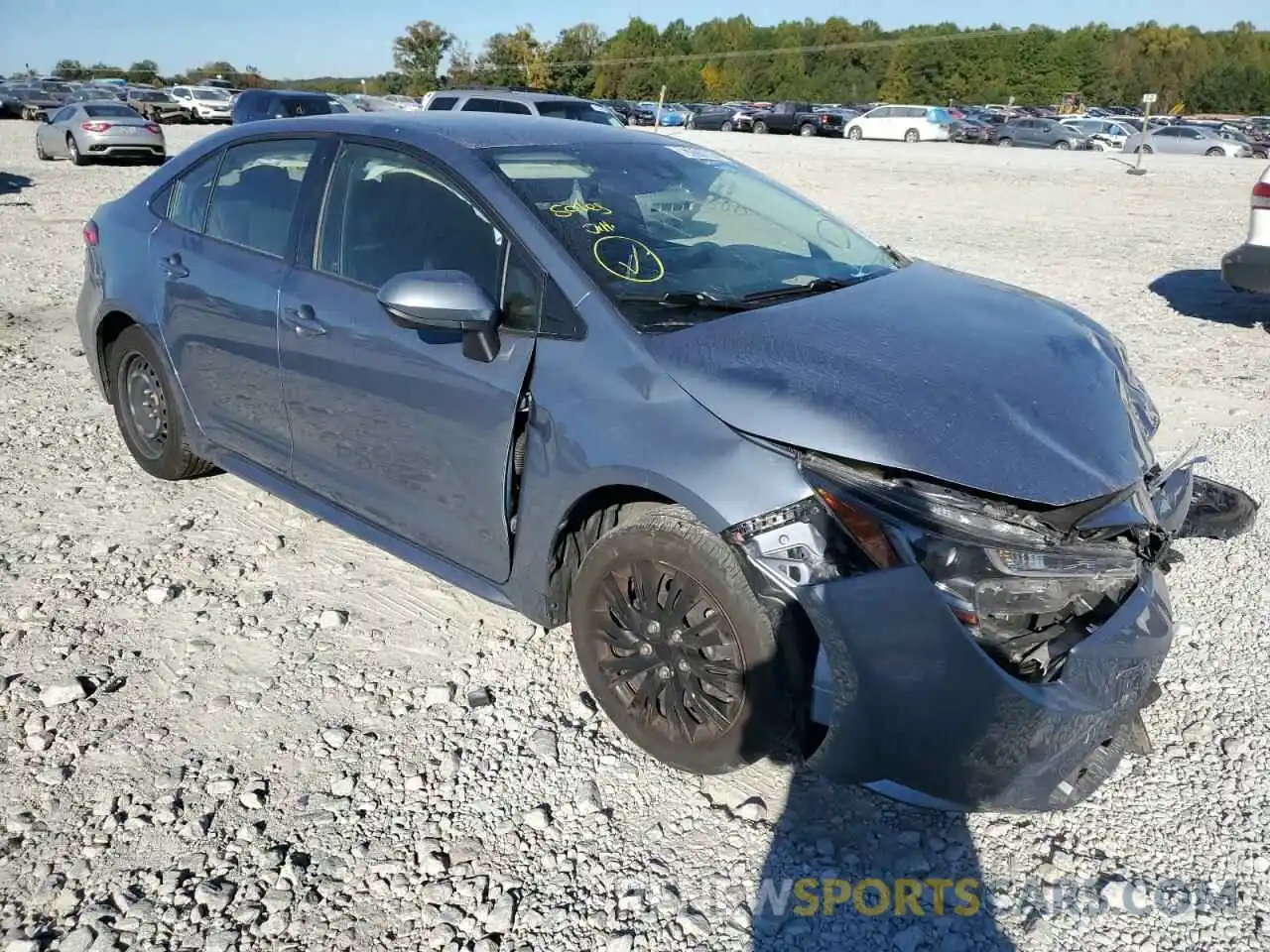 1 Photograph of a damaged car JTDEPRAE4LJ022839 TOYOTA COROLLA 2020