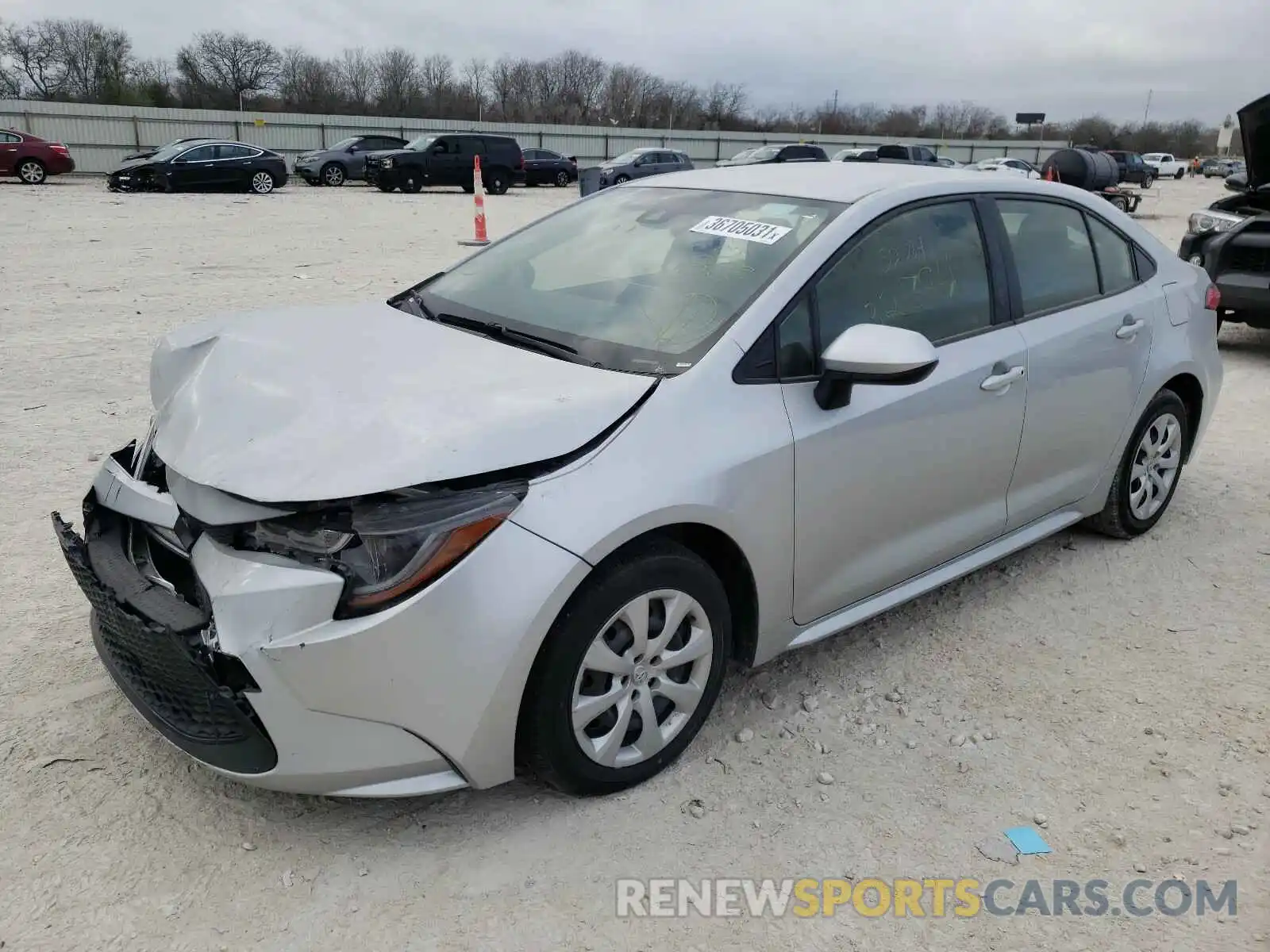 2 Photograph of a damaged car JTDEPRAE4LJ023666 TOYOTA COROLLA 2020