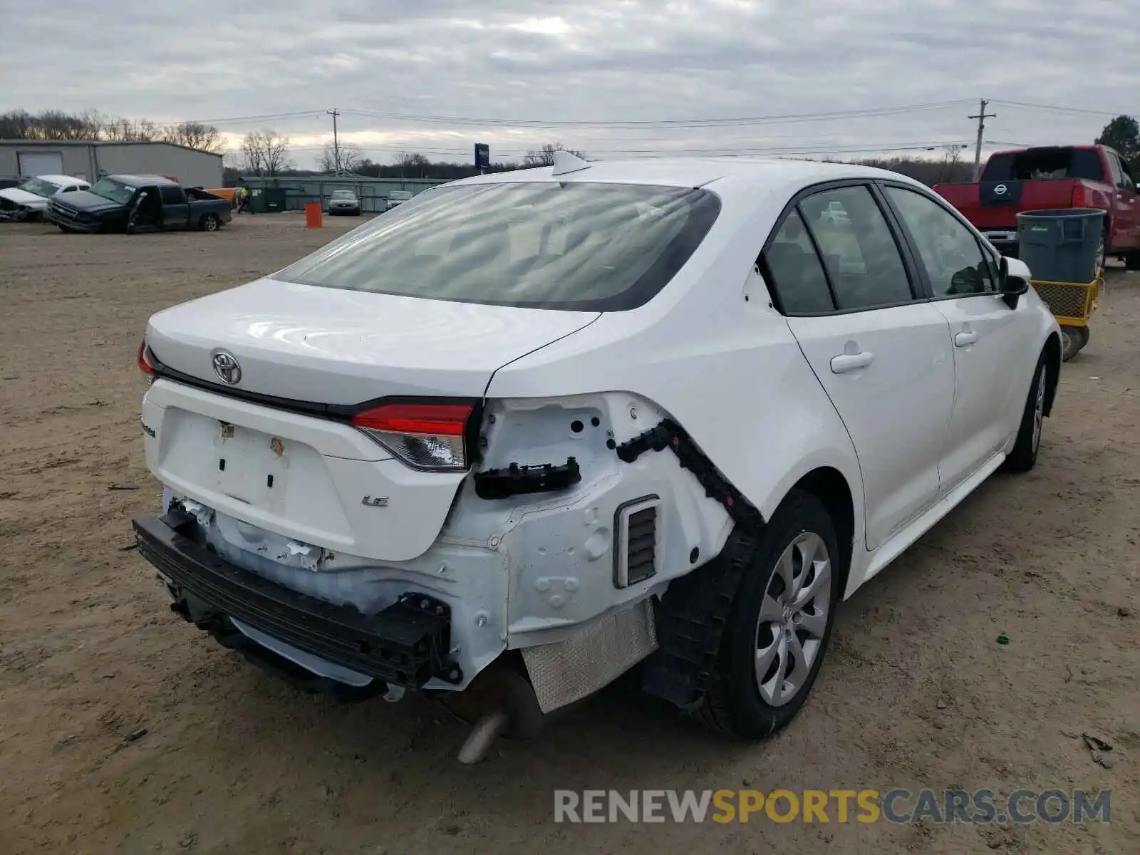 4 Photograph of a damaged car JTDEPRAE4LJ028916 TOYOTA COROLLA 2020