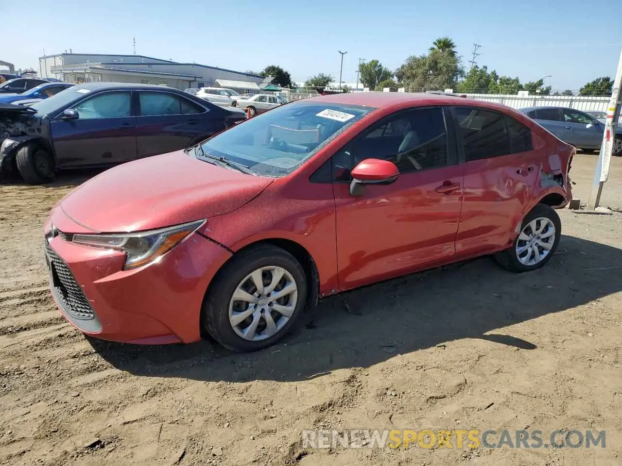1 Photograph of a damaged car JTDEPRAE4LJ029256 TOYOTA COROLLA 2020